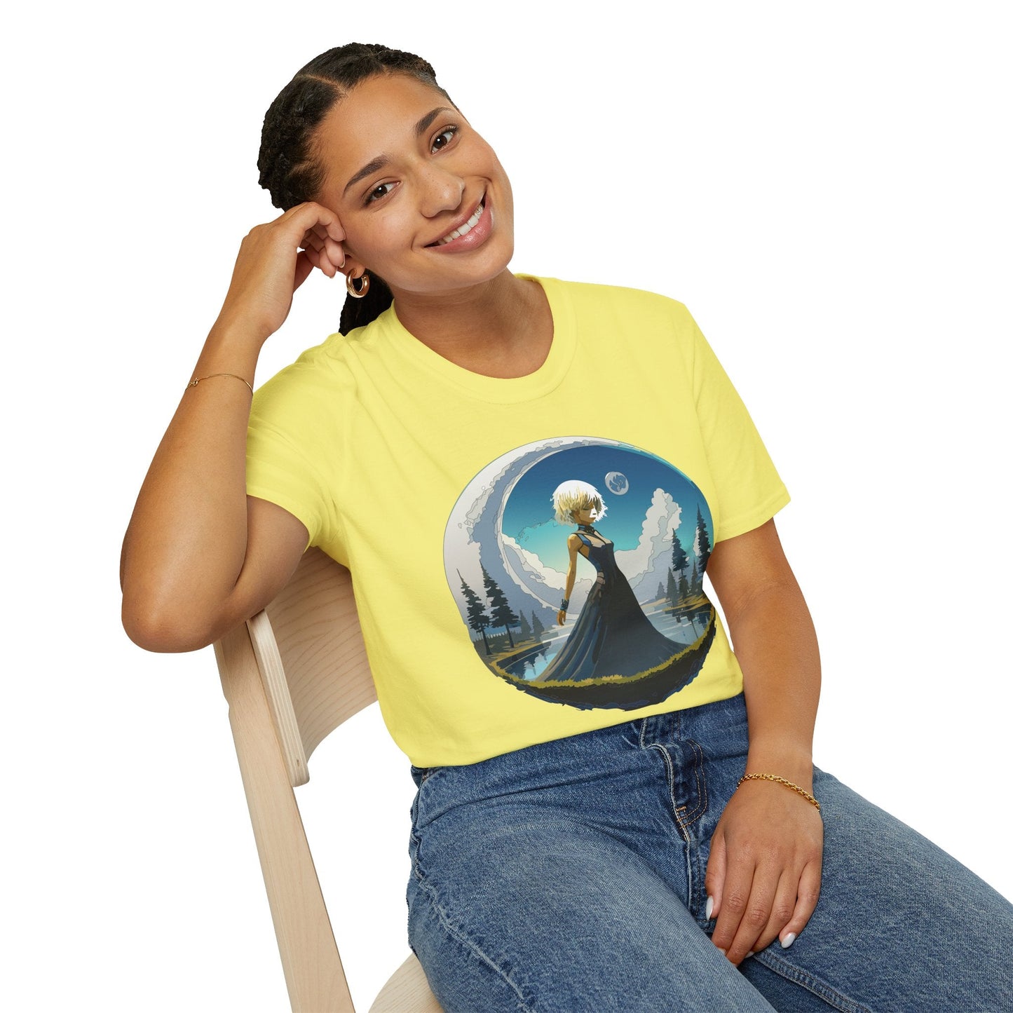 Womens Graphic T Shirt Art Design Tee Gildan Softstyle 64000 Unisex Short Sleeve