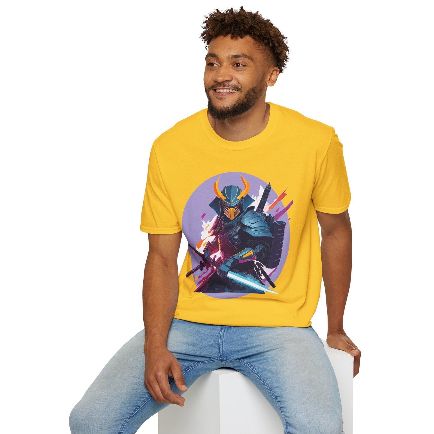 Samurai Shirt Unisex Softstyle Tee 100 Percent Ring Spun Cotton Comfortable Everyday Wear