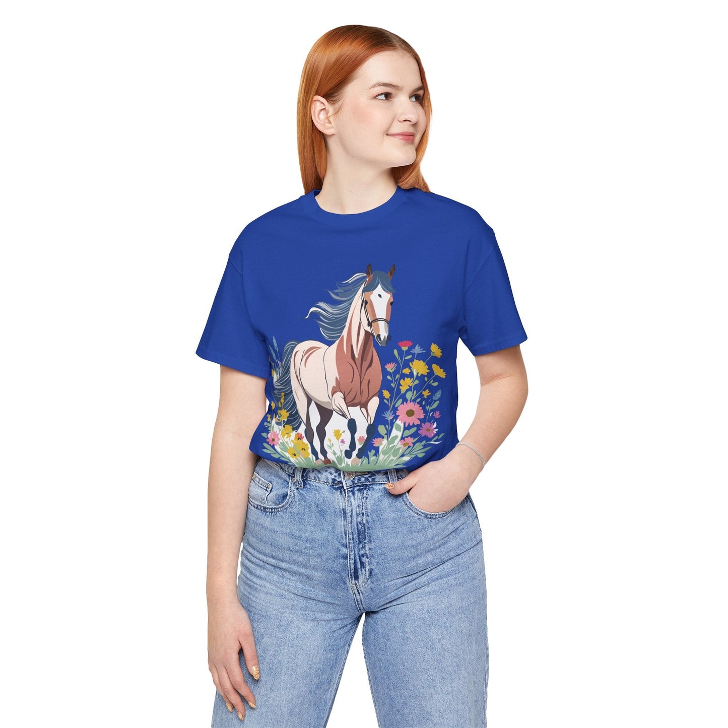 Horse Graphic Unisex 100 Cotton Vintage Animal Art T-Shirt 10