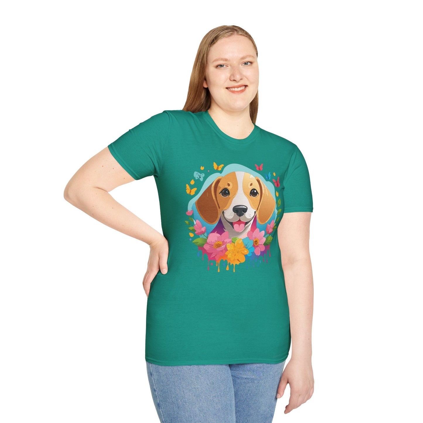 Dog Shirt Unisex Animal Tee Softstyle Cotton Comfort Everyday Wear