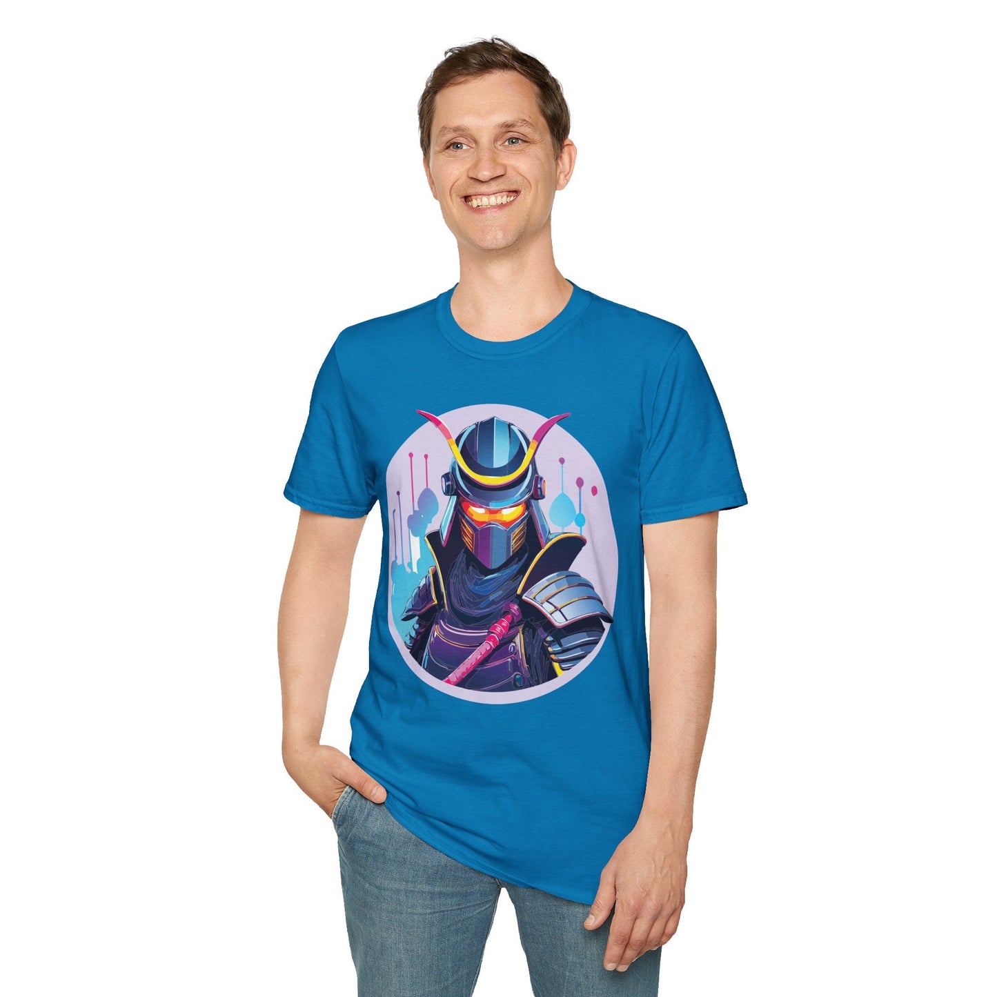 Unisex Samurai Shirt Gildan Softstyle Tee Hundred Percent Ring Spun Cotton Comfort