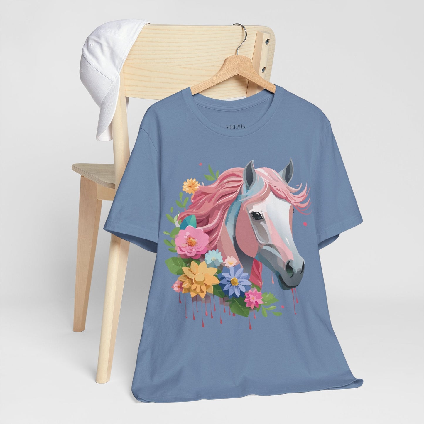 Horse Graphic Unisex 100 Cotton Vintage Animal Art T-Shirt 1
