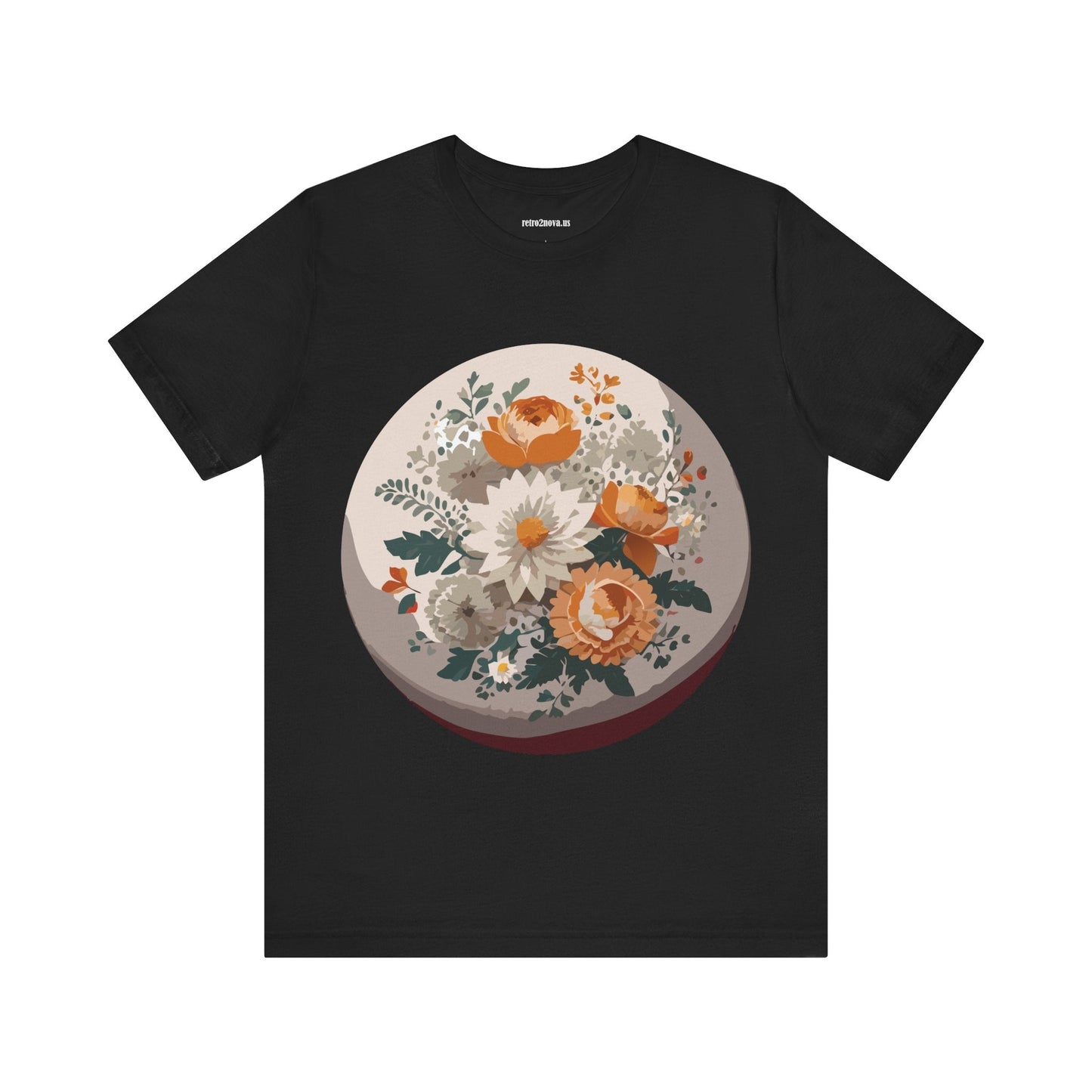 Floral Shirt Unisex Floral Print Jersey Tee Lightweight Breathable From Flowers Collection