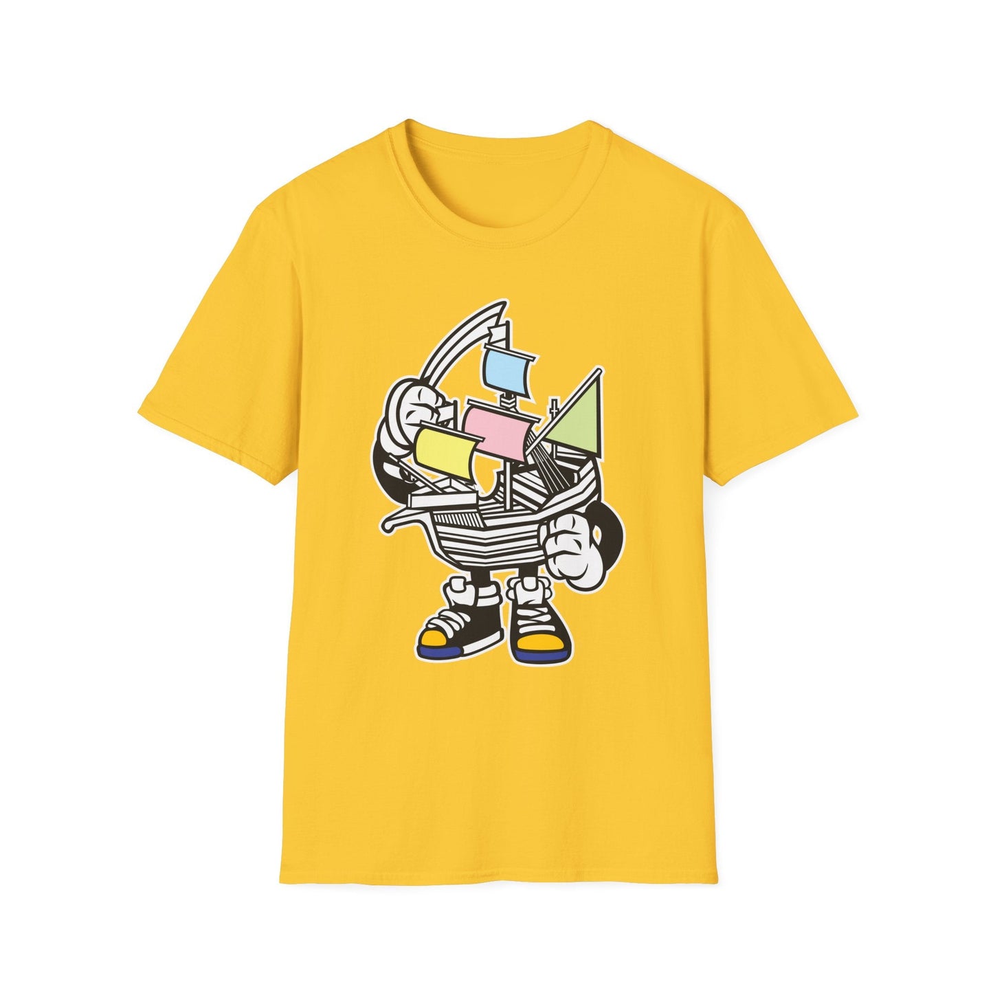 Cartoon T Shirt Animation Tee Funny Unisex Gildan Softstyle 64000 Short Sleeve Cotton
