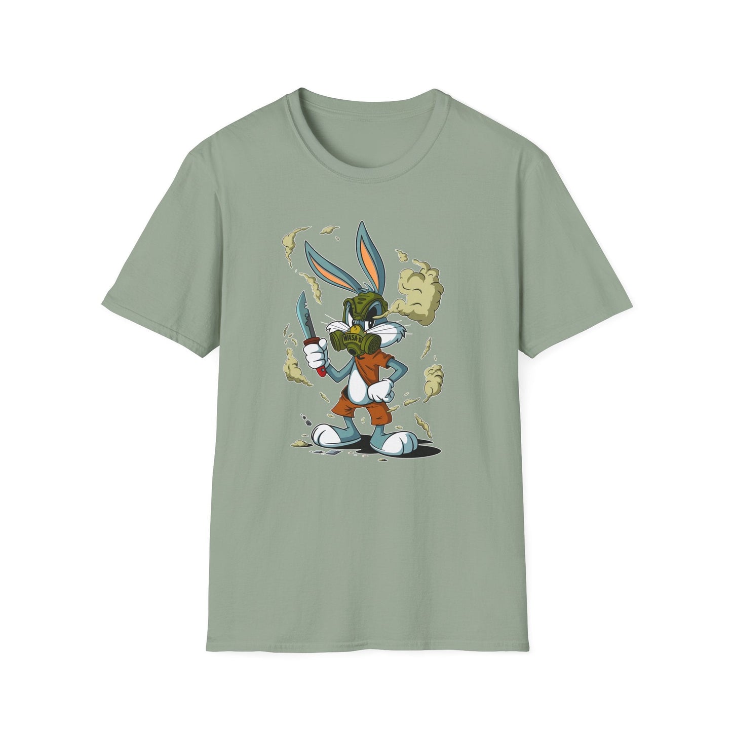Bugs Bunny T Shirt Unisex Cartoon Graphic Tee Softstyle Gildan 64000 Short Sleeve