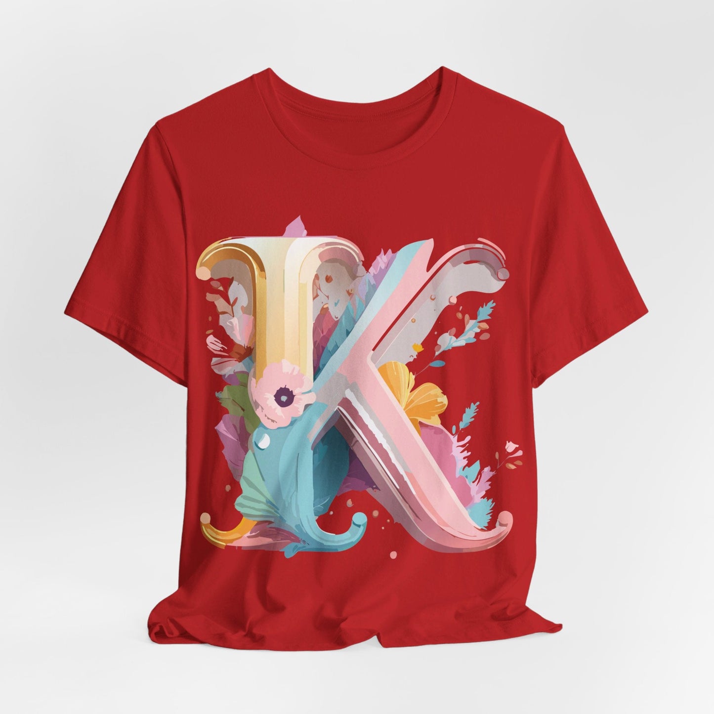 Letter K Shirt Unisex Graphic Tee With Vintage Inspired Artwork Adelpha Premium Comfort