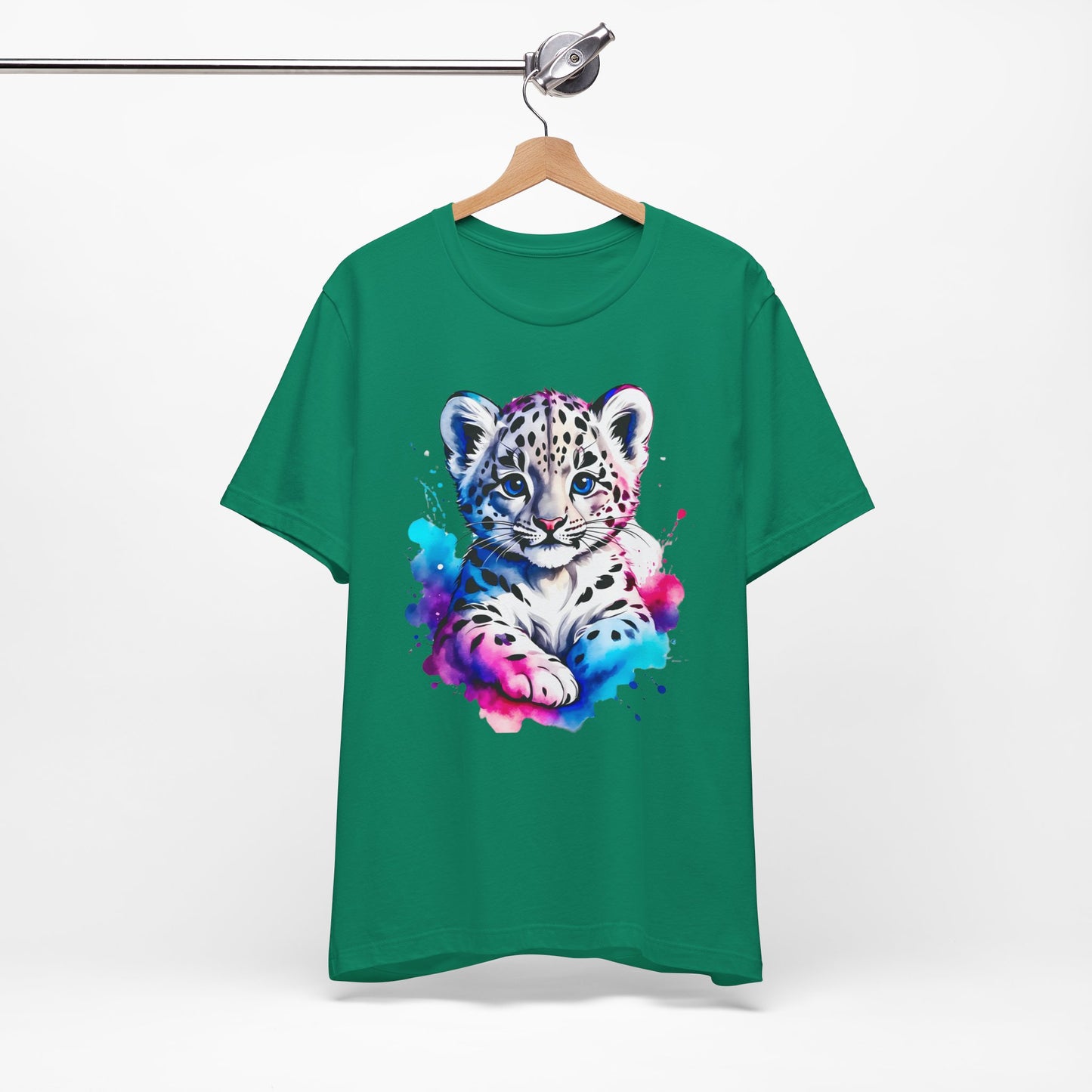Baby Leopard Shirt, Cute Leopard Tee Shirt, Animal T-Shirt, Gepard Top, Animal Tees, Art Design T-Shirt, Graphic Tee
