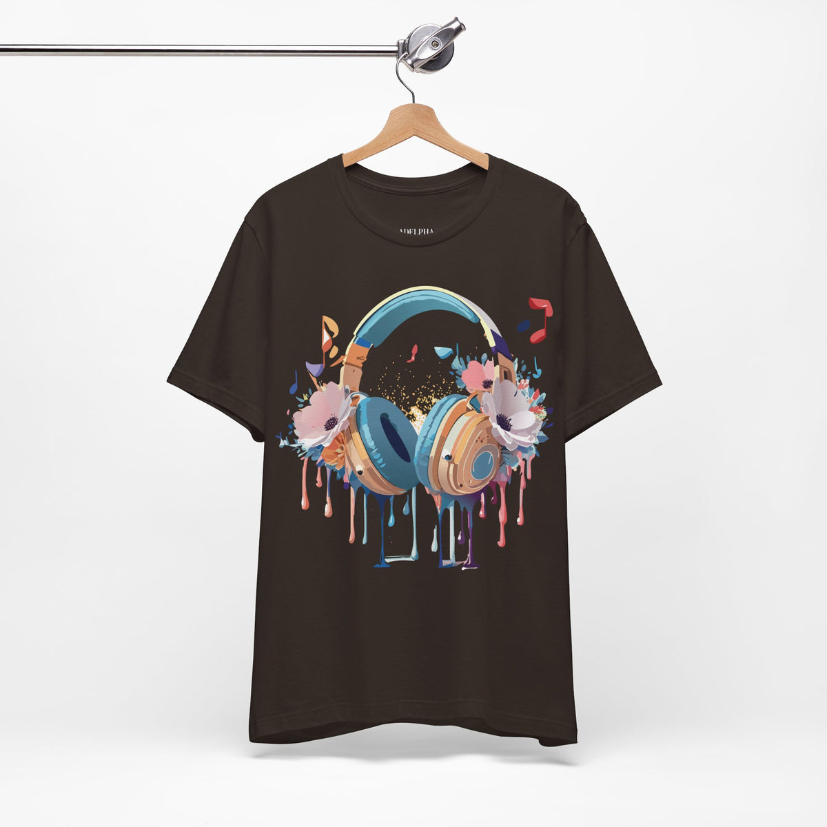Music Graphic Unisex Cotton Bella+Canvas Tee with Art Design m93