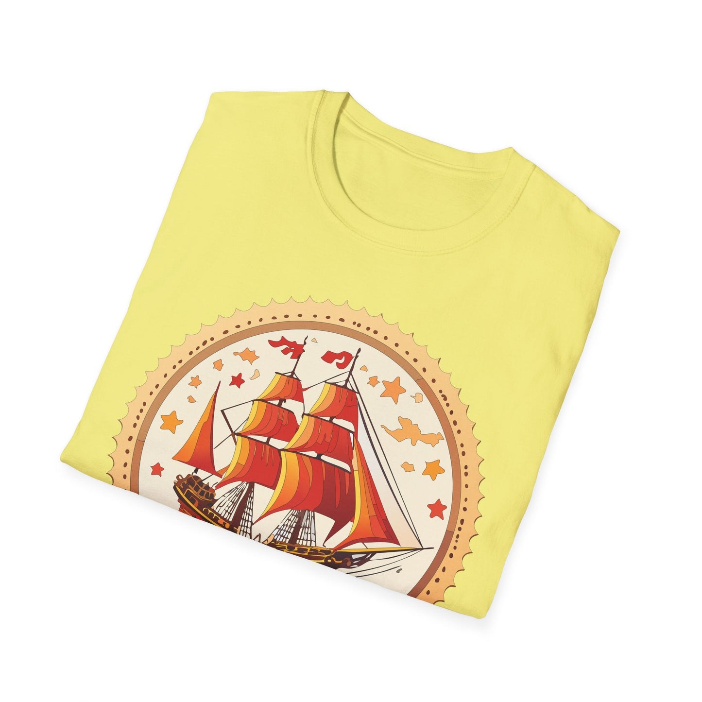 Ship T Shirts Frigate Vessel Tee Shirt Unisex Short Sleeve Gildan Softstyle 100 Percent Cotton