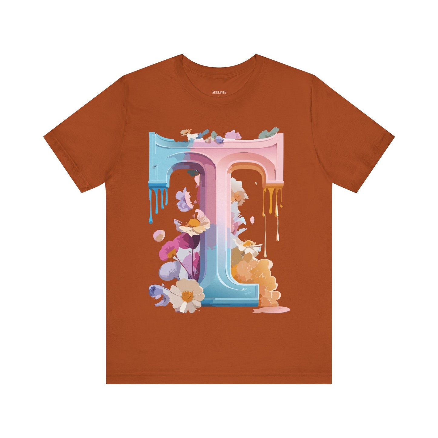 Unisex Graphic Letter T Shirt by Adelpha Vintage Inspired Art Tee Short Sleeve Premium