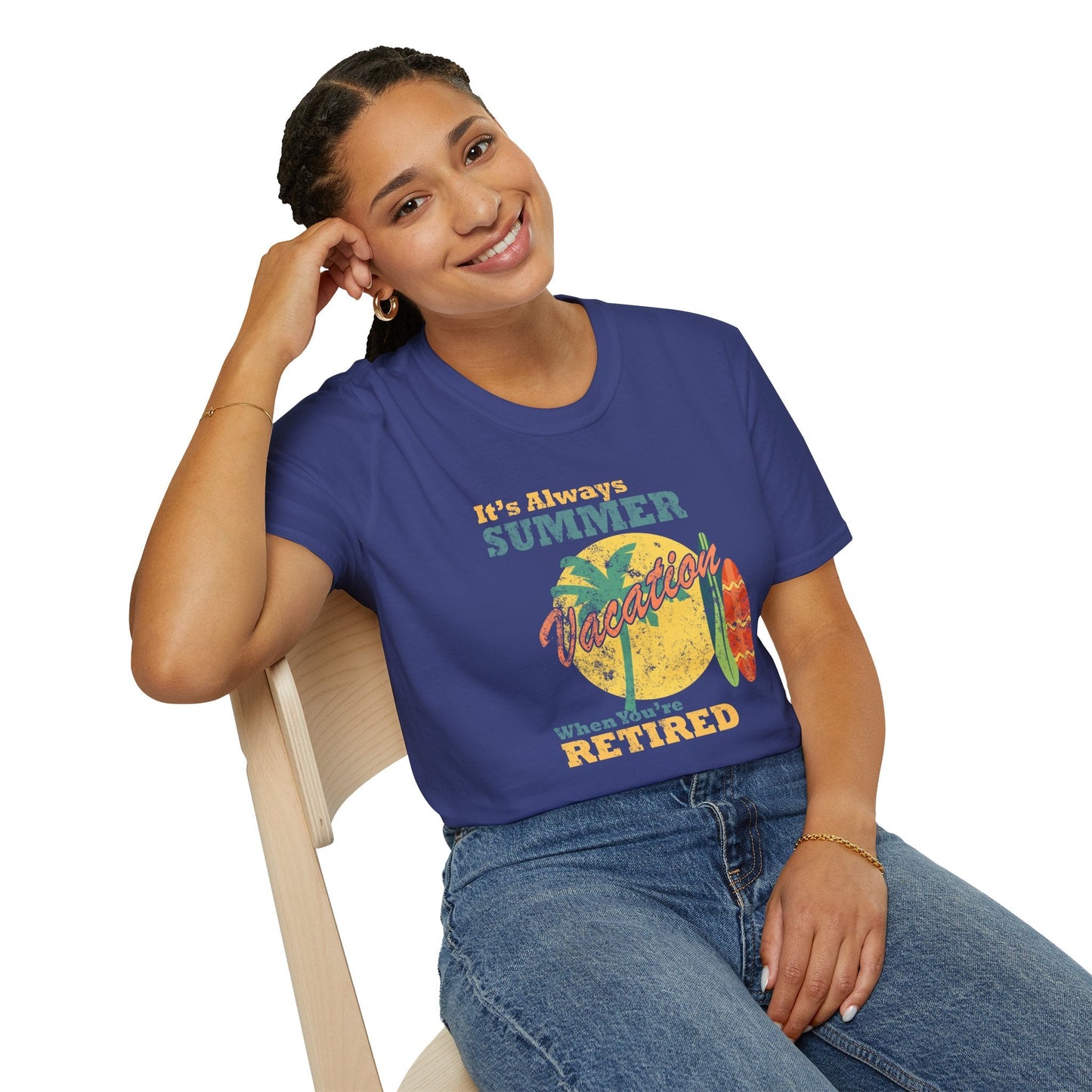 Summer Unisex T Shirt With Art Design Gildan Softstyle 64000 100 Percent Cotton Tee