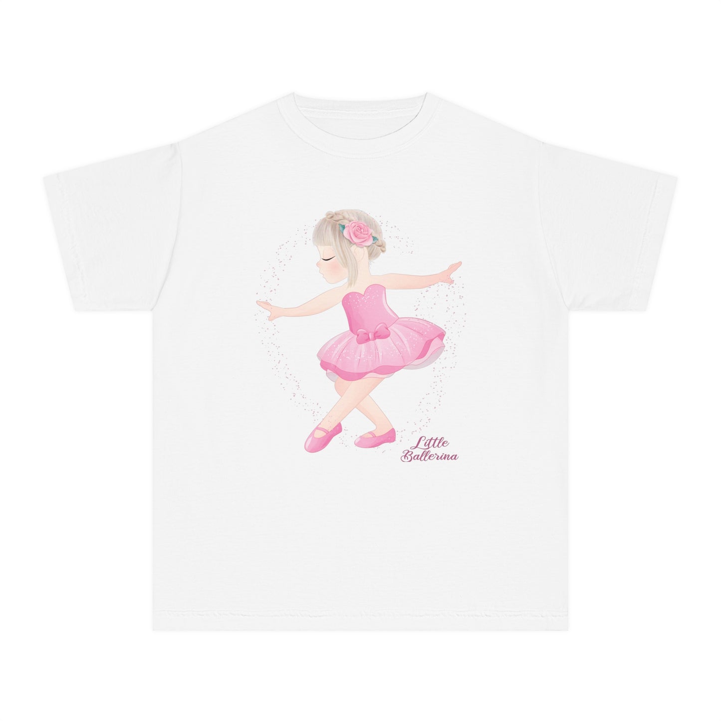 Youth Tee Shirt with Little Ballerina