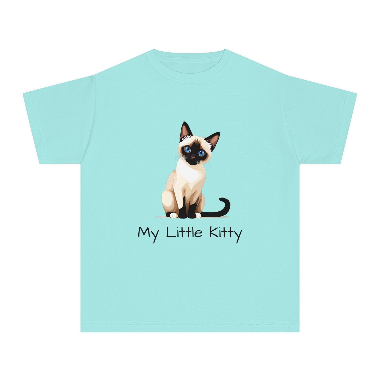 Youth Tee Shirt with Little Kitty