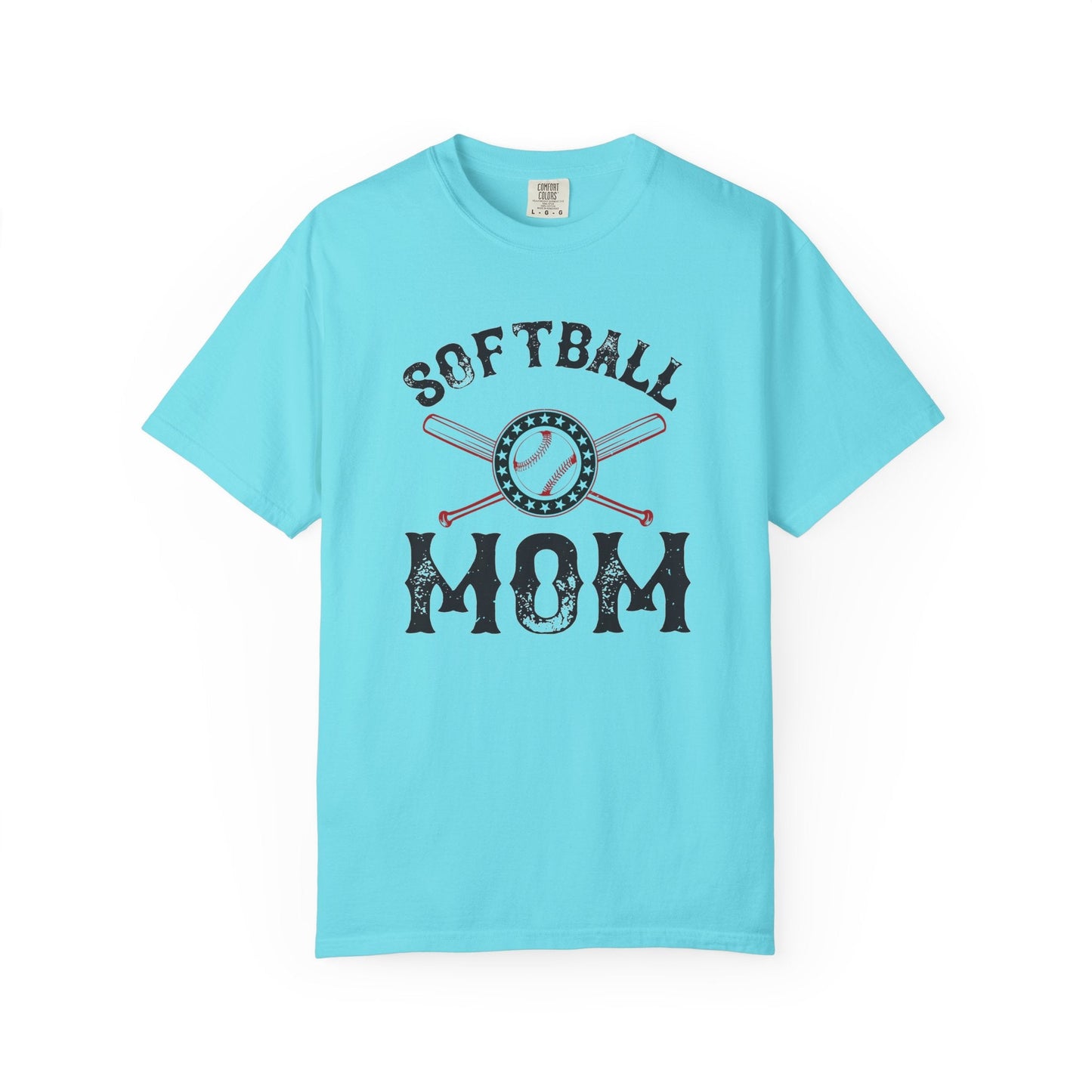 Softball Mom T-shirt Mother Day Mama Tee Unisex Comfort Colors Garment-Dyed Cotton h92