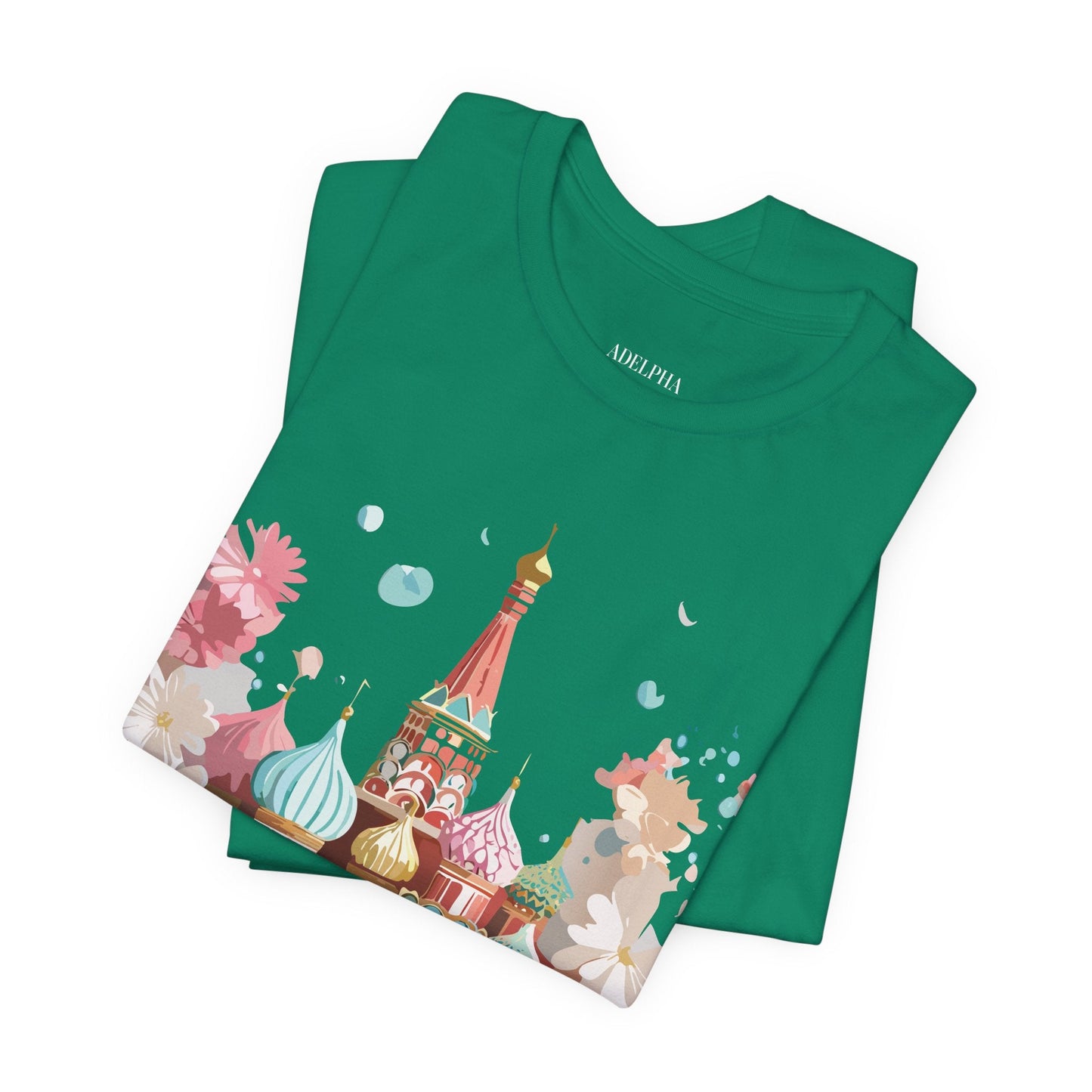 Unisex Moscow Tourist Shirt Graphic Tee by Adelpha Vintage Inspired Art Design Premium Quality