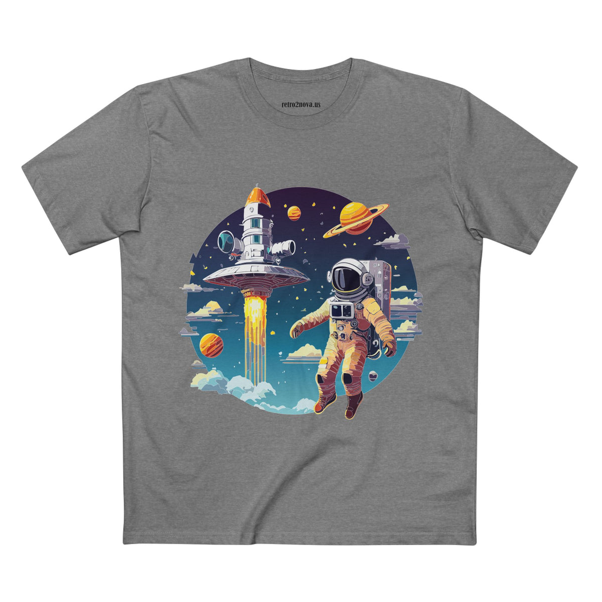 Cosmos Astronaut Graphic Tee Staple Unisex 100 Cotton Tee Shirt - CS-27