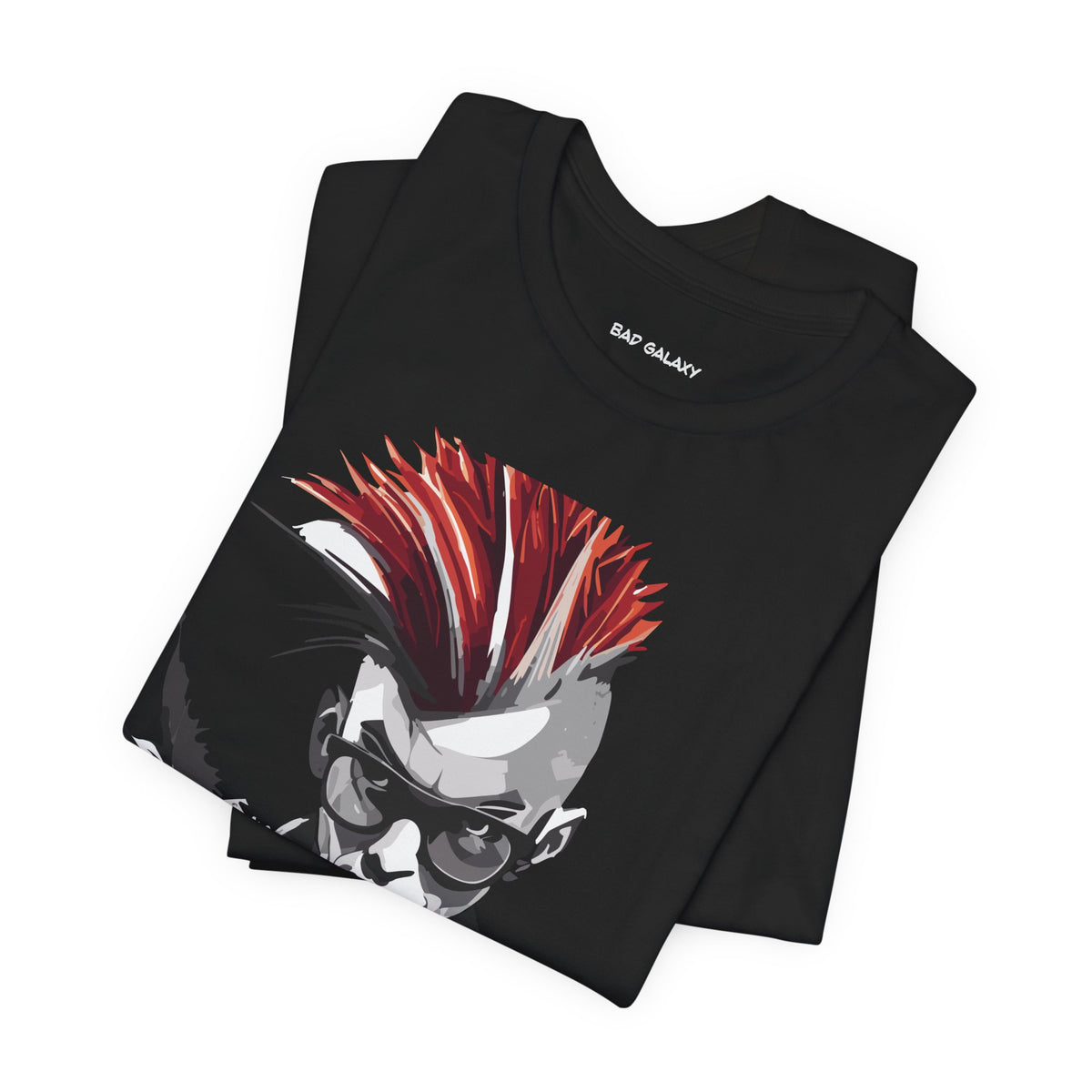 Punk Rock Graphic Unisex Cotton Bella+Canvas Tee with Art Design b24