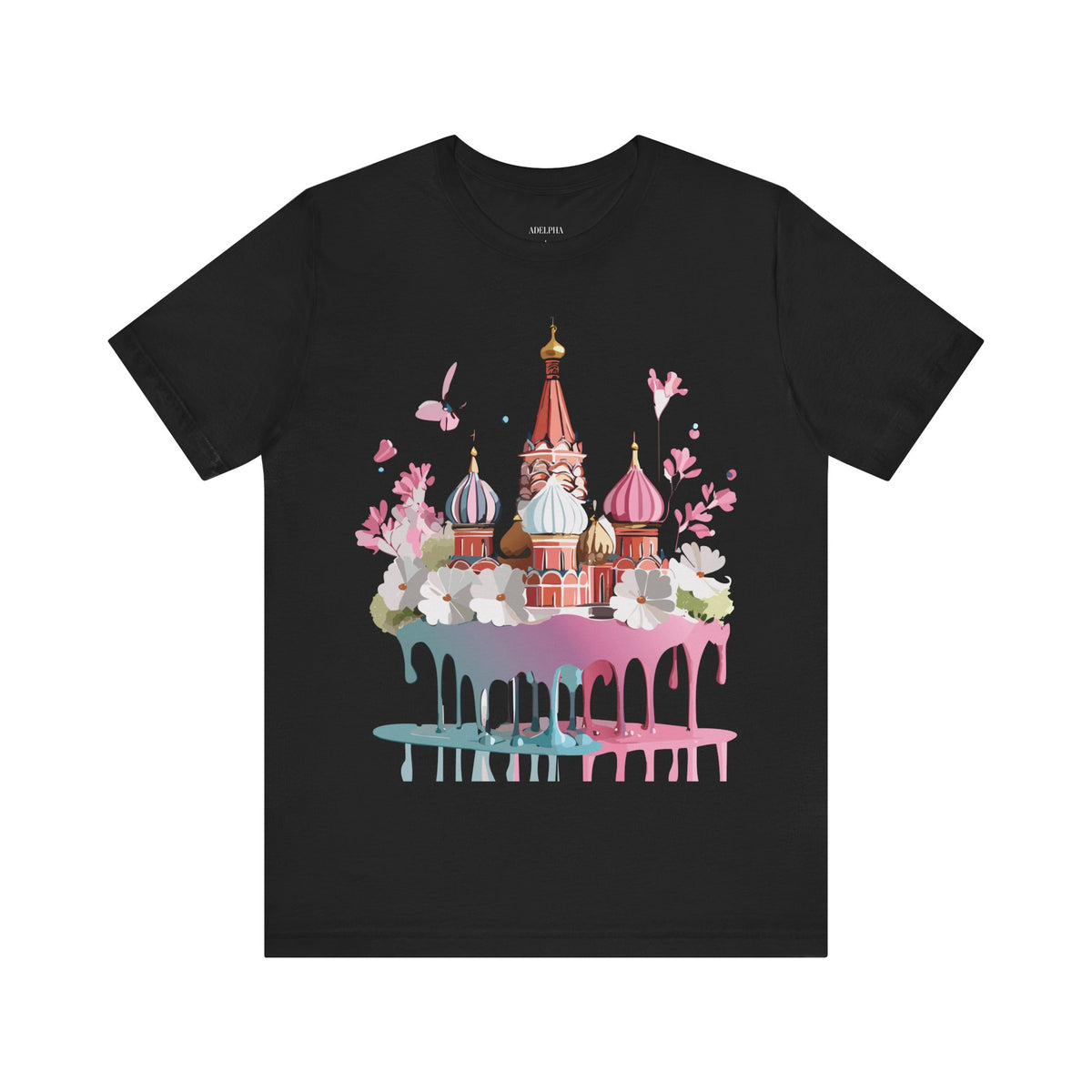 Graphic Unisex Cotton Bella+Canvas Tee Shirt with Moscow