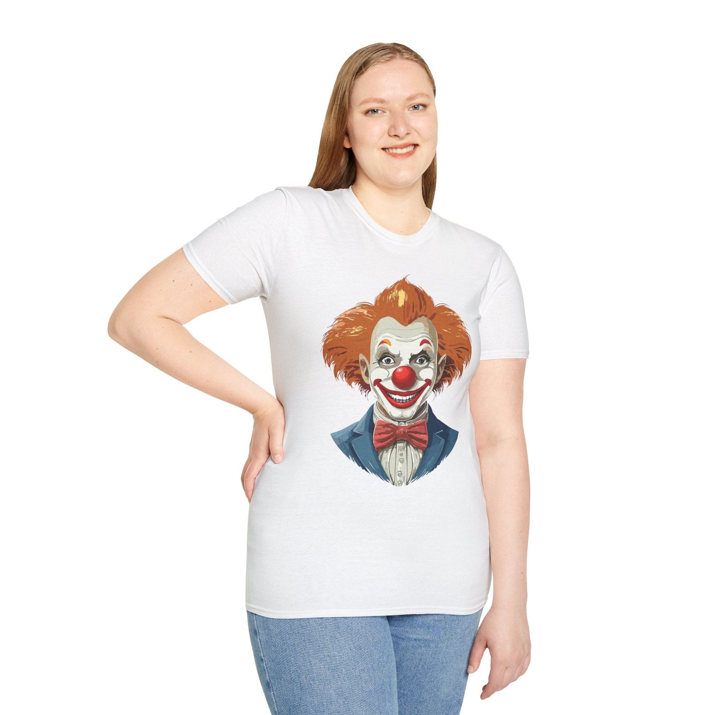 Clown Shirt Unisex Funny Man Circus Tee Softstyle Gildan 64000 Short Sleeve Shirt Premium