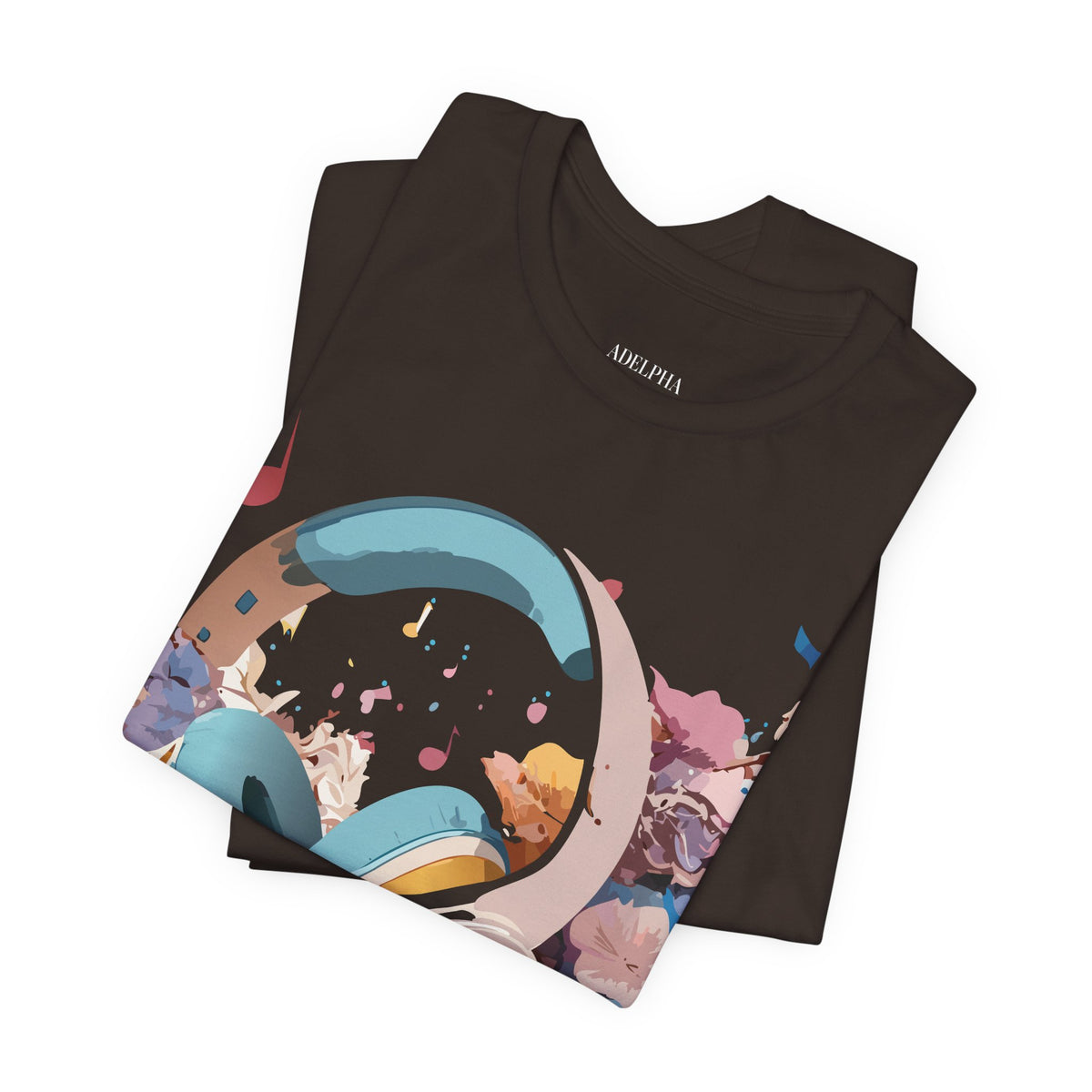Music Graphic Unisex Cotton Bella+Canvas Tee with Art Design m79
