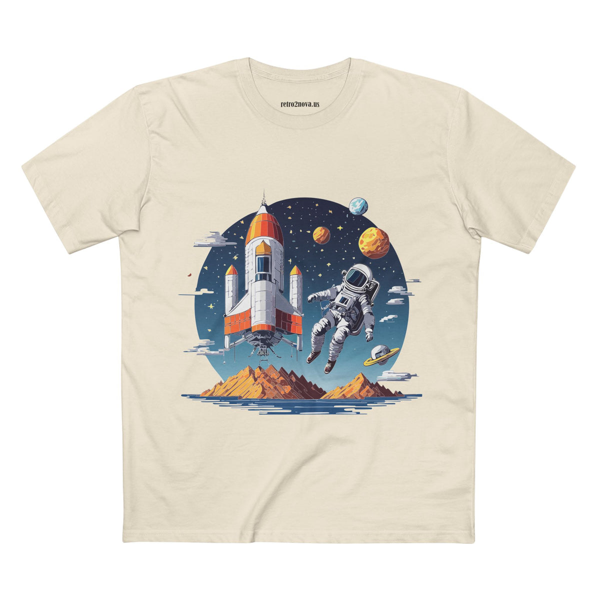 Cosmos Astronaut Graphic Tee Staple Unisex 100 Cotton Tee Shirt - CS-44