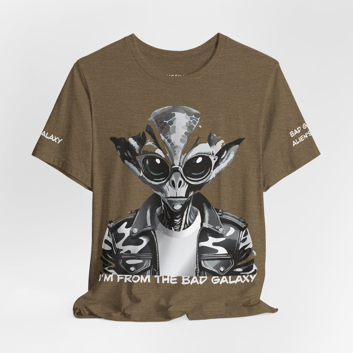 Alien Graphic Unisex Cotton Bella+Canvas Tee with Art Design b77