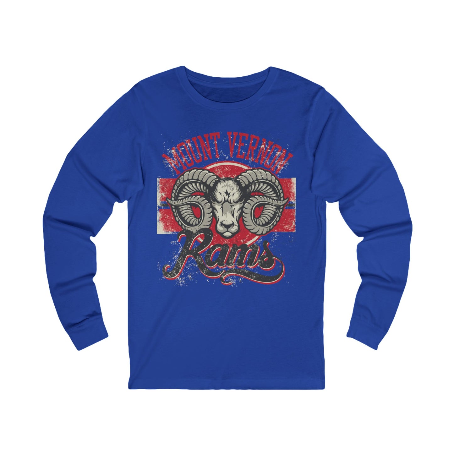 Varan6 Unisex Rams Logo Long Sleeve Tee, Sports Logo Jersey Shirt, Sports Rams T-Shirts with Long Sleeves