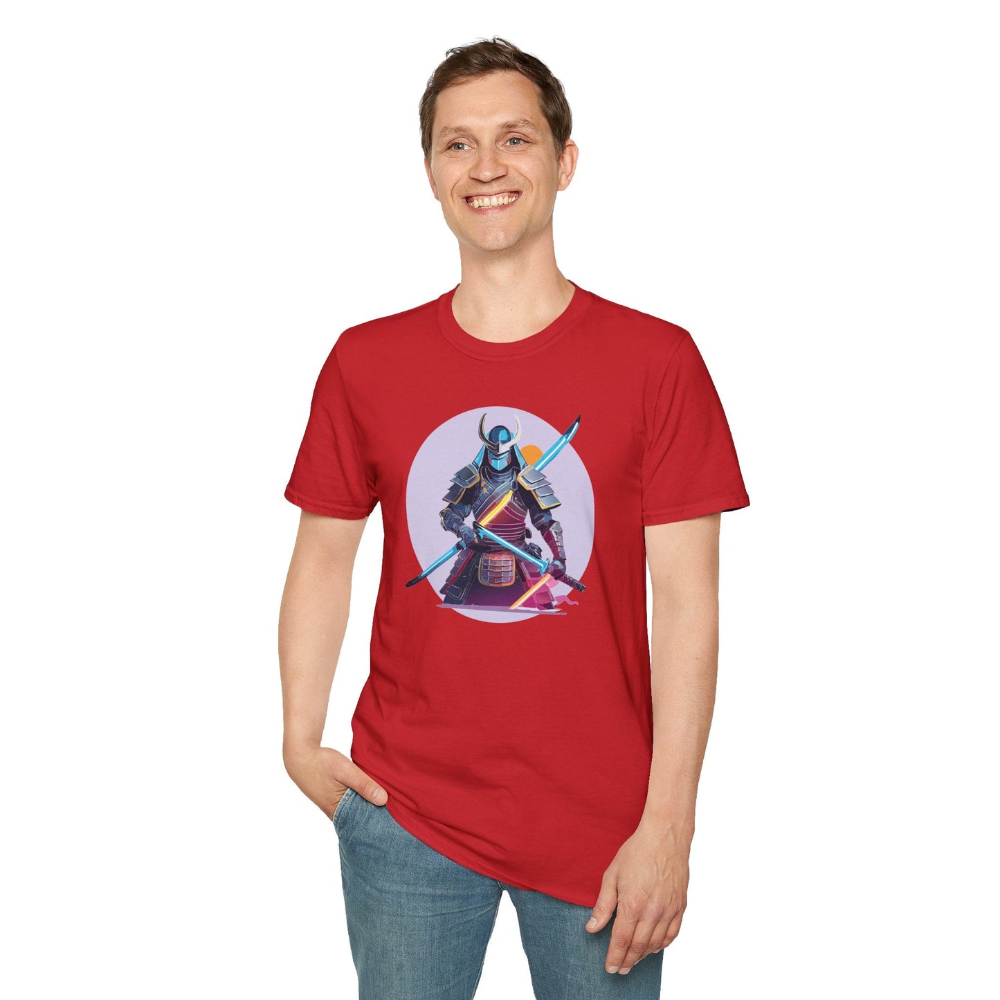 Samurai Shirt Unisex Gildan Softstyle Tee 100 Percent Cotton Lightweight Comfort