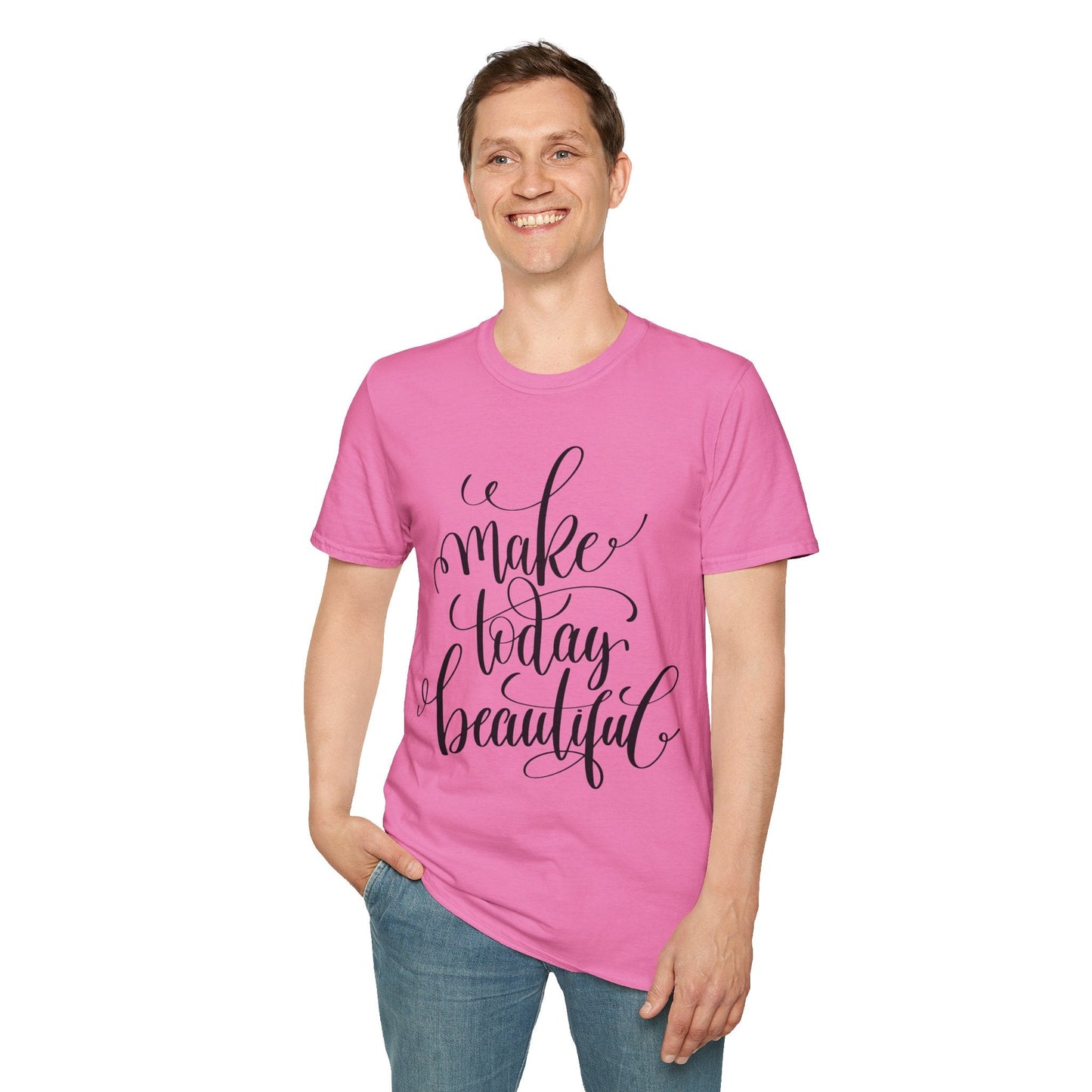 Positive Slogan T Shirt Unisex Softstyle Gildan 64000 With Positive Words And Good Quotes Art Tee
