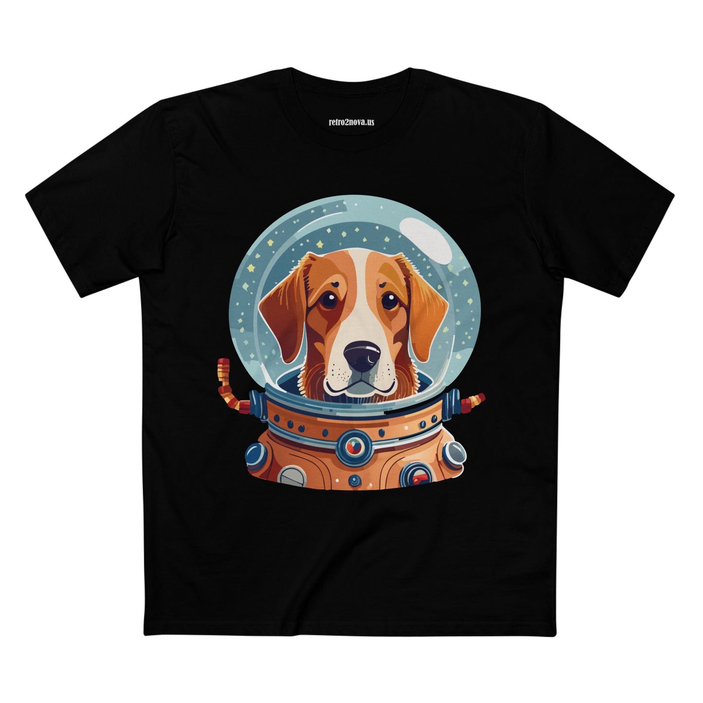 Unisex Dog Art Shirt Premium Cotton Tee With Original Animal Design From Retro2Nova Art Collection For Everyday Comfort