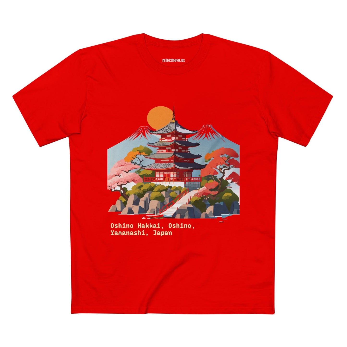 Retro2Nova Unisex Cotton Art Tee Travel Shirt Japan Shirt Style Discover Everyday Comfort