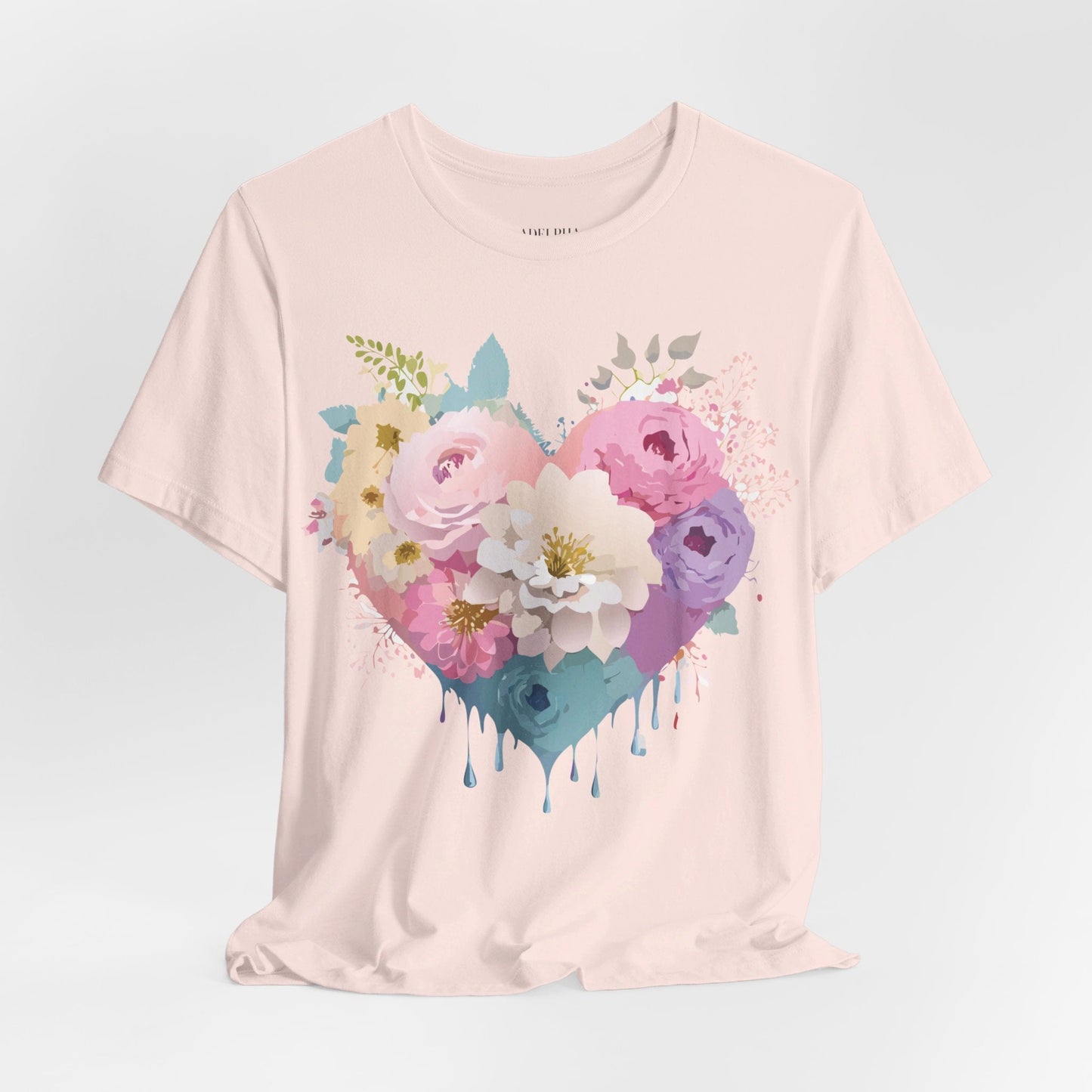 Valentine Graphic Tee Unisex Short Sleeve Shirt With Adelpha Vintage Artwork Design