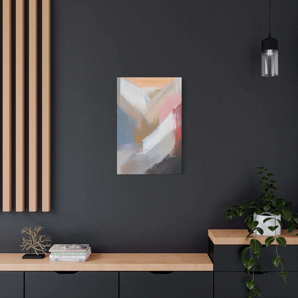 Abstract Pastel Painting Print Canvas 20x24,20x30,24x30 24x32,24x36,30x40 32x48,36x48,40x60 Pine-Wood Inner Frame ABS-88