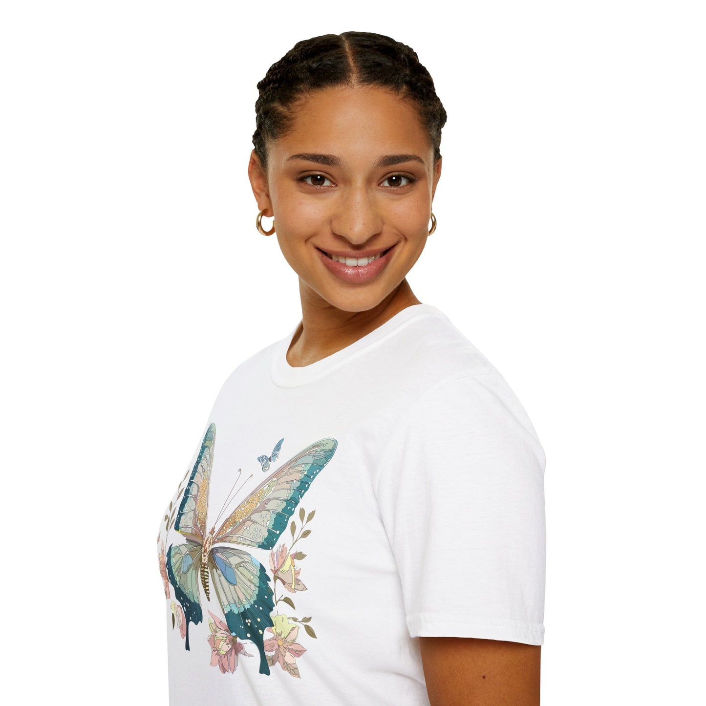 Butterfly T Shirt Unisex Softstyle Short Sleeve Gildan 64000 Monarch Inspired Shirt