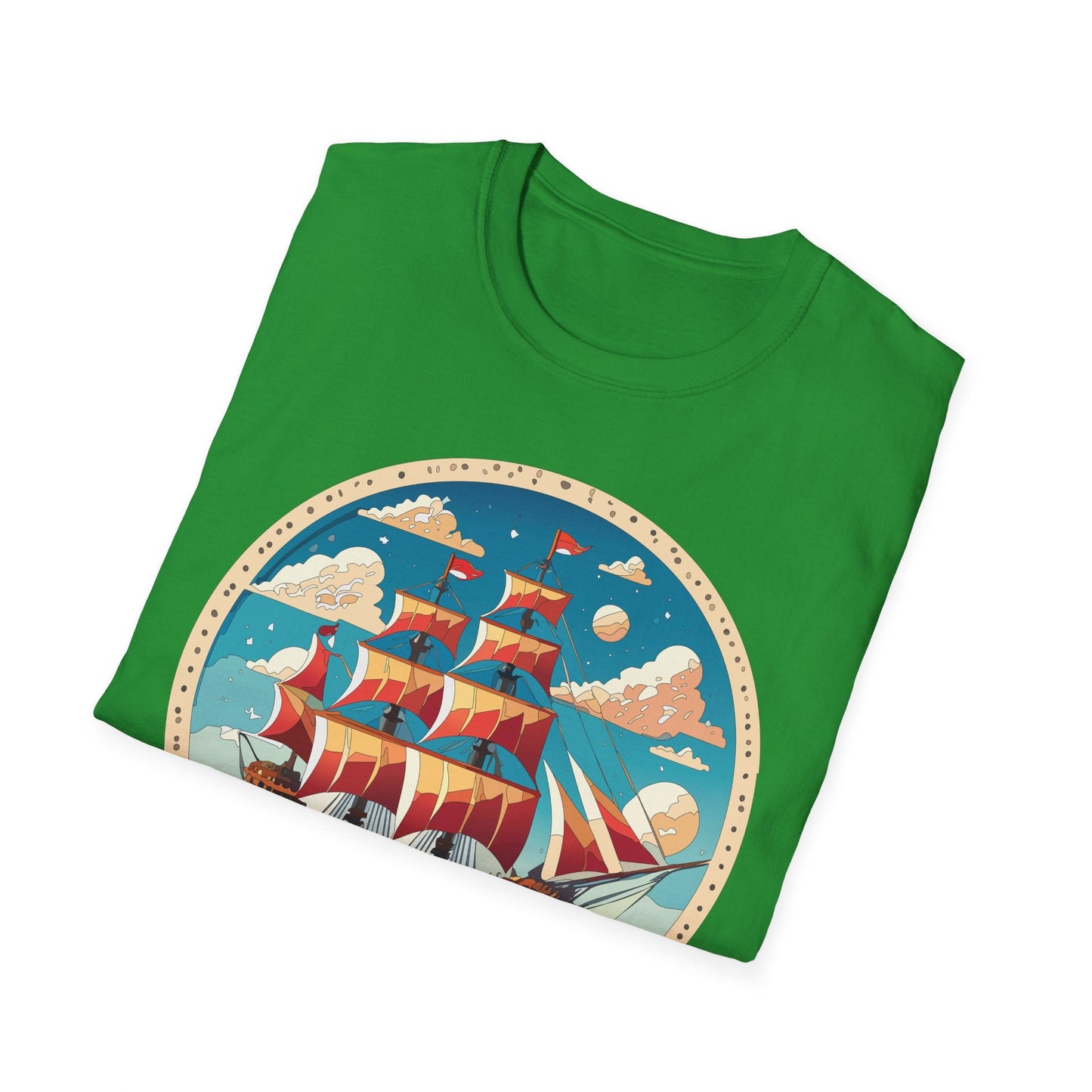 Unisex Ship T Shirts Frigate T Shirts Vessel Tee Shirt Gildan Softstyle 64000 Premium Cotton