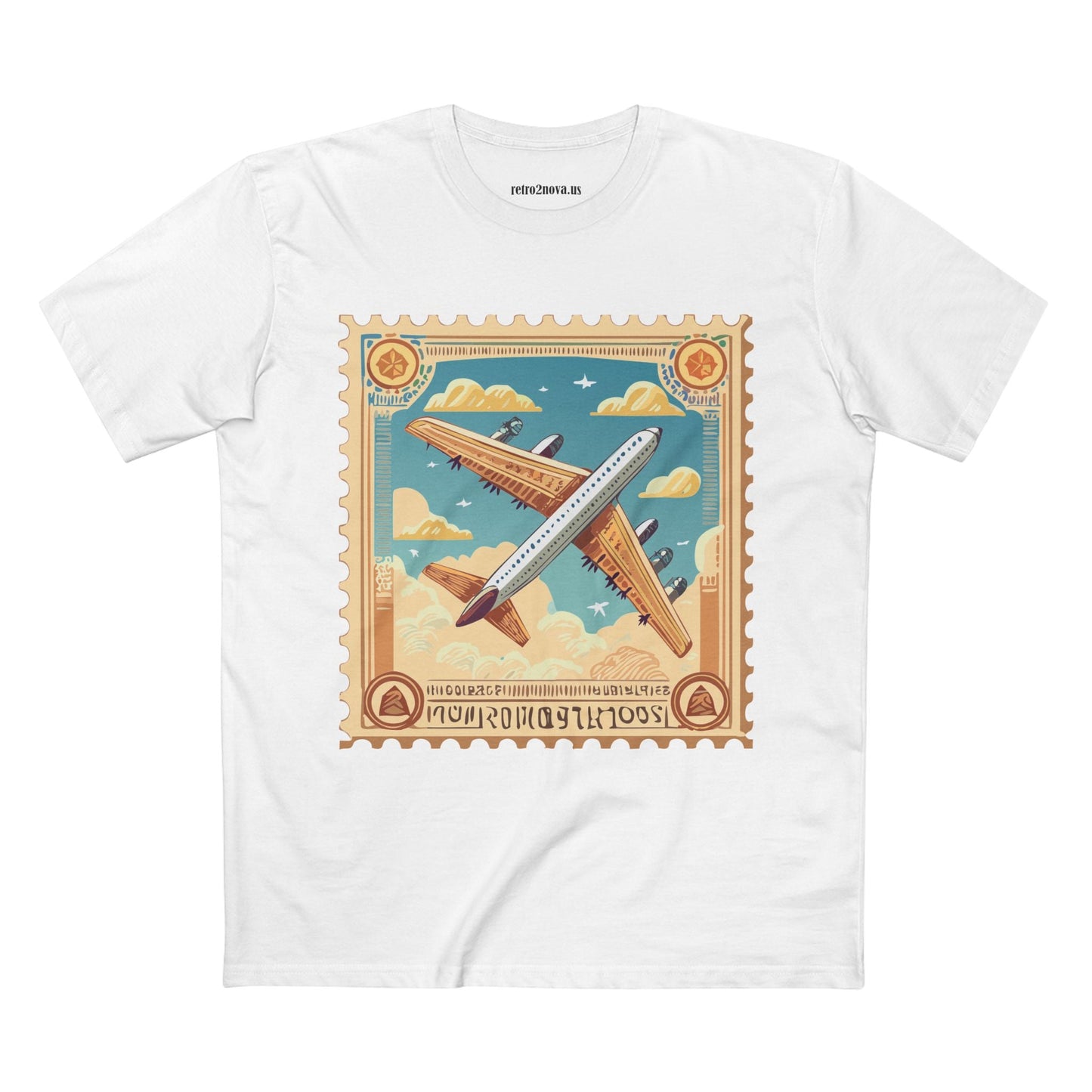 Stamp Shirt Postage Stamp Tee Unisex Premium Cotton Art Design PS18 Retro2Nova Collection