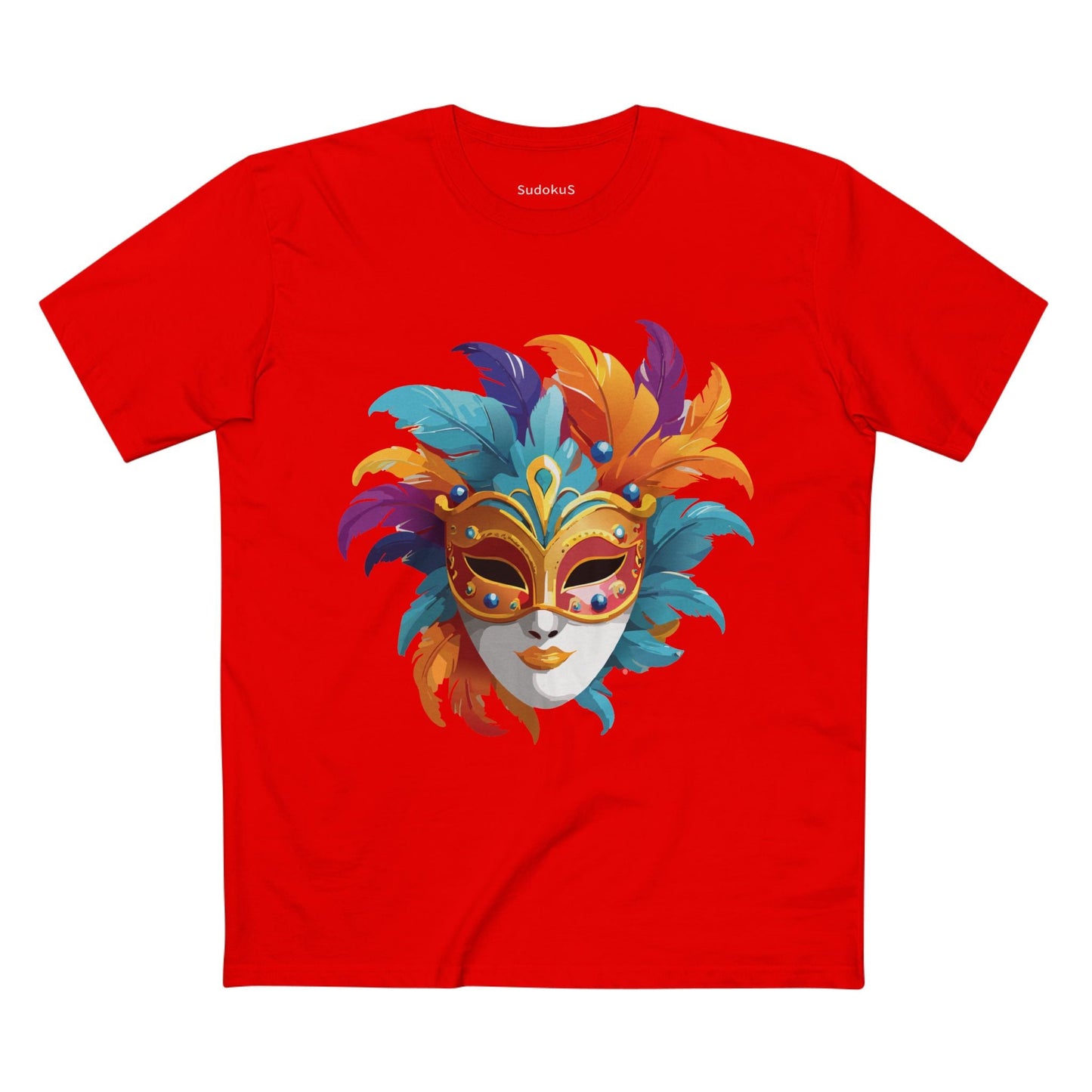 Mask Graphic Unisex 100 Cotton Staple Tee 8