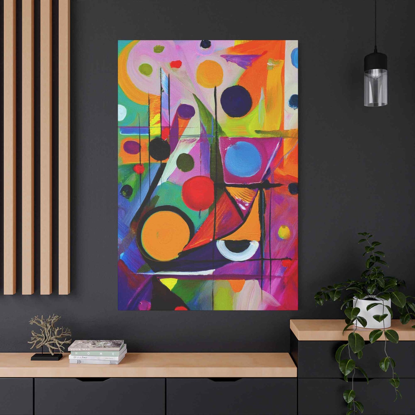 Abstract Painting Print Canvas 20x24,20x30,24x30, 24x32,24x36,30x40, 32x48,36x48,40x60 Pine-Wood Inner Frame ABS-15