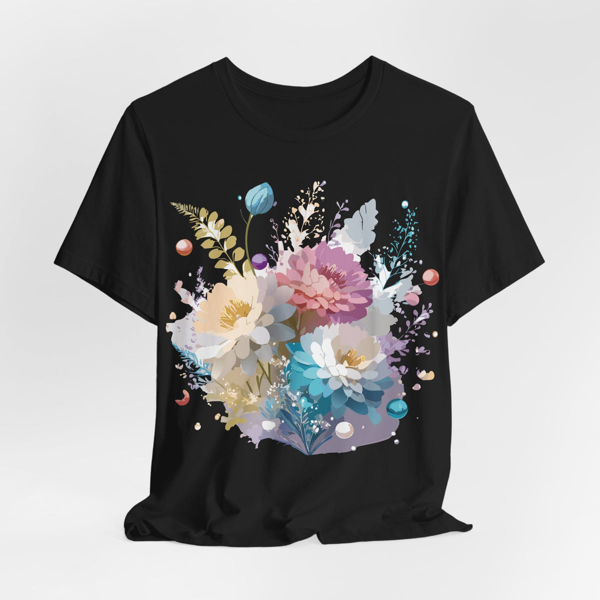 Floral Graphic Tee Shirt - Bella+Canvas Unisex 100 Cotton 7