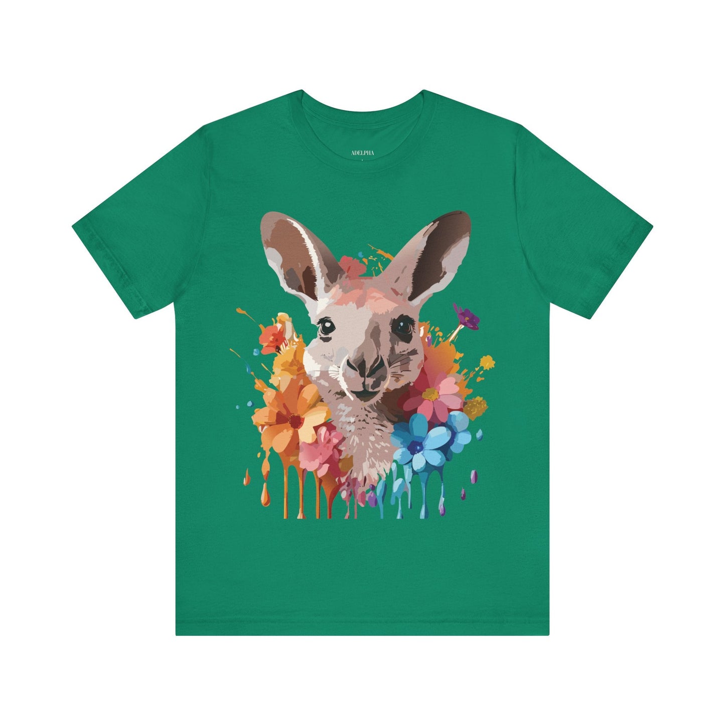 Kangaroo Graphic T Shirt Unisex Adelpha Art Design Vintage Inspired Tee With Original Artwork