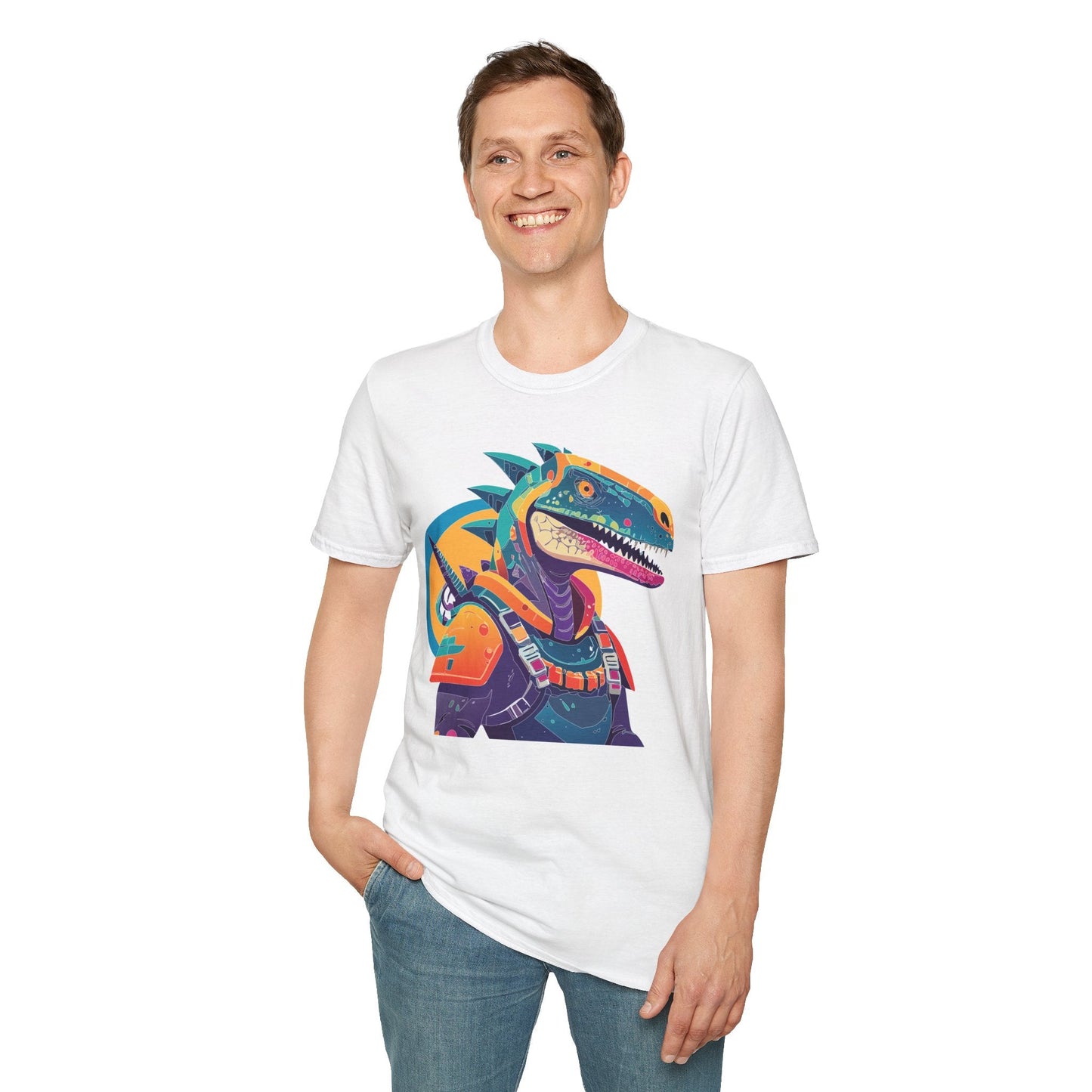 Unisex Alien Cosmos Shirt With Art Design Gildan Softstyle 64000 Short Sleeve Tee