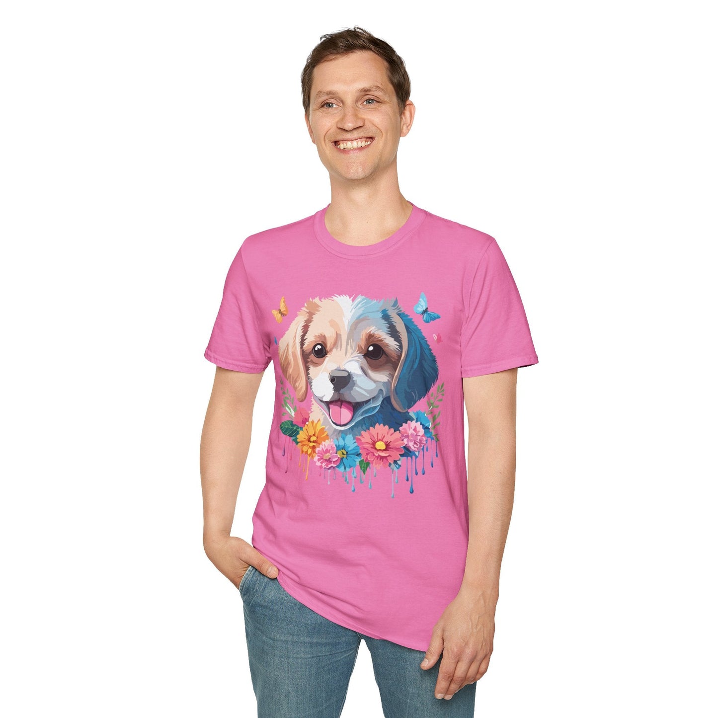 Dog Shirt Unisex Softstyle Tee Gildan 64000 100 Percent Ring Spun Cotton