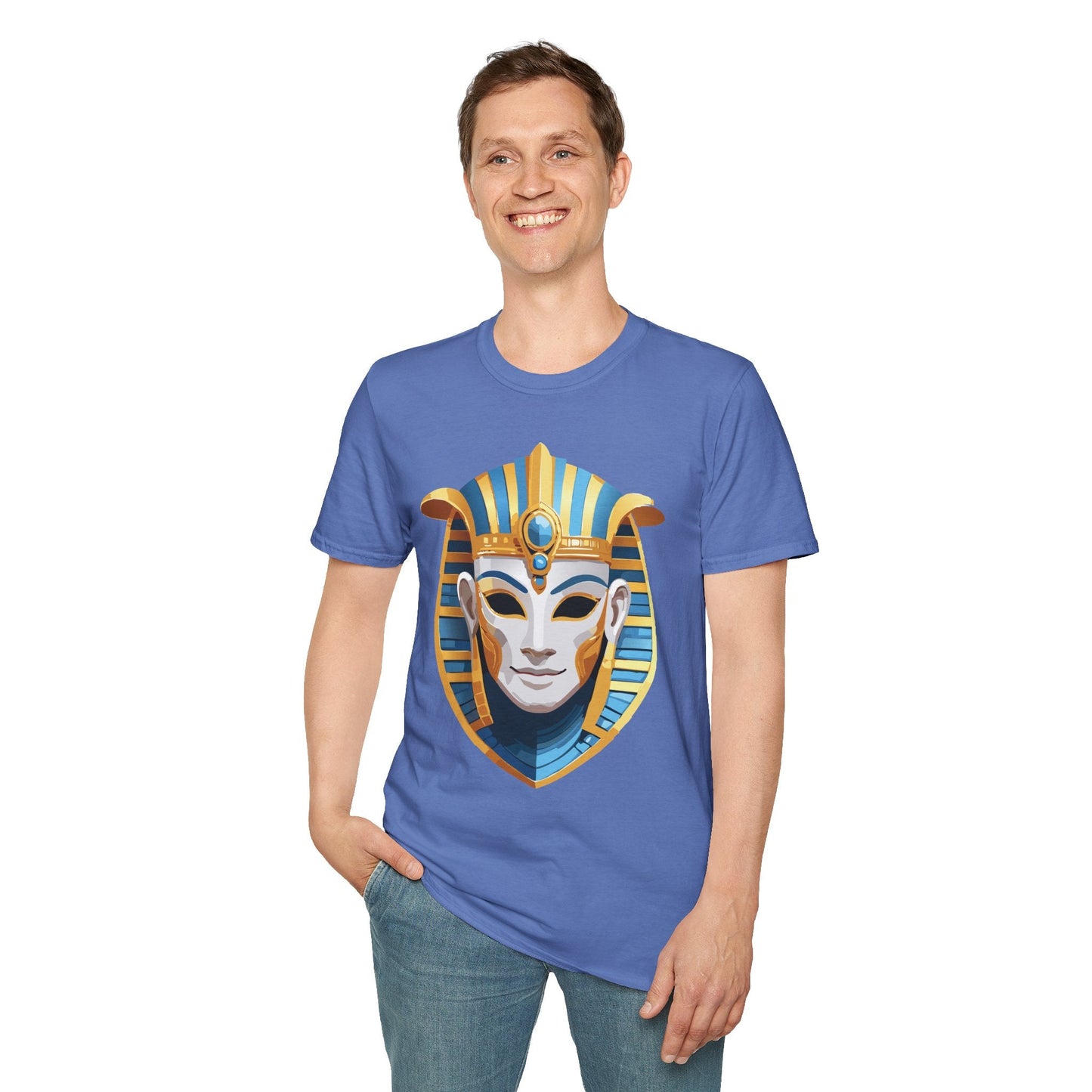Mask Graphic Unisex Cotton Masquerade Design Artwork Tee 19