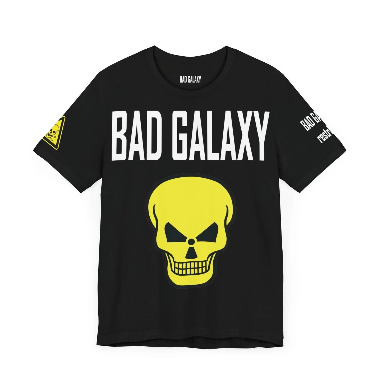 Bad Galaxy Skull T Shirt Made To Order 100 Percent Cotton Eco Friendly Inks USA Designed