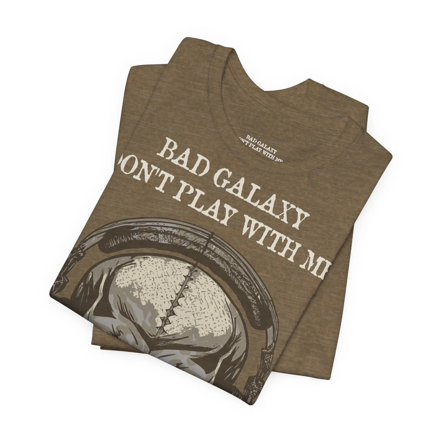 Skull T Shirt From Bad Galaxy 100 Percent Cotton Eco Friendly Made In USA With Durable Stitching