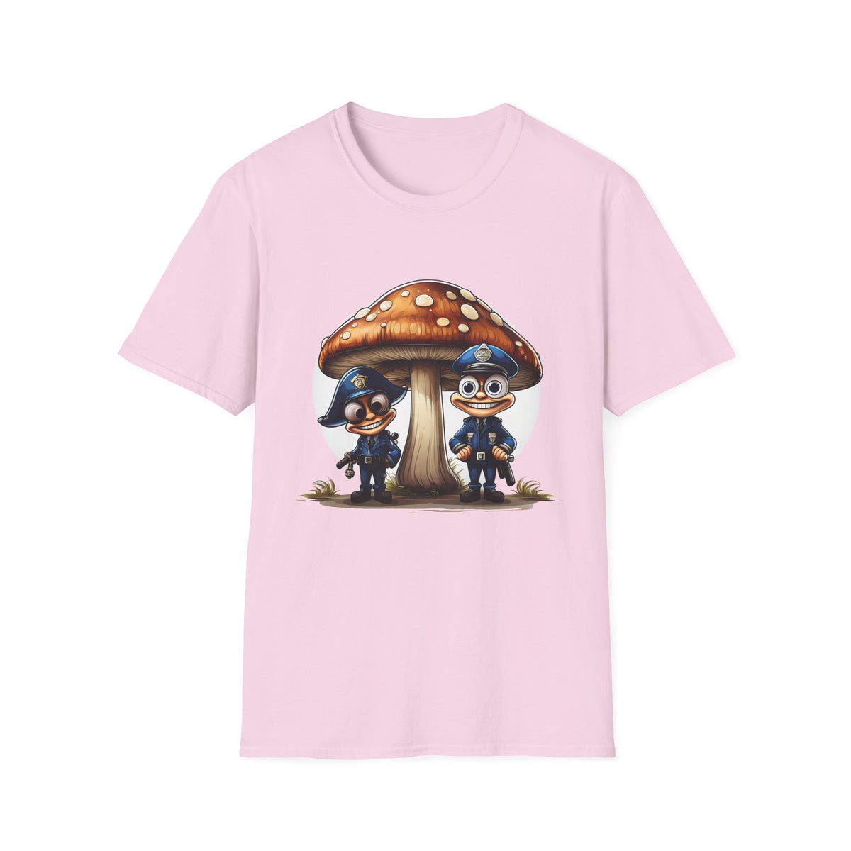 Funny Mashroom Cartoon  Graphic Tee Gildan Unisex 100 Cotton Tee Shirt c16