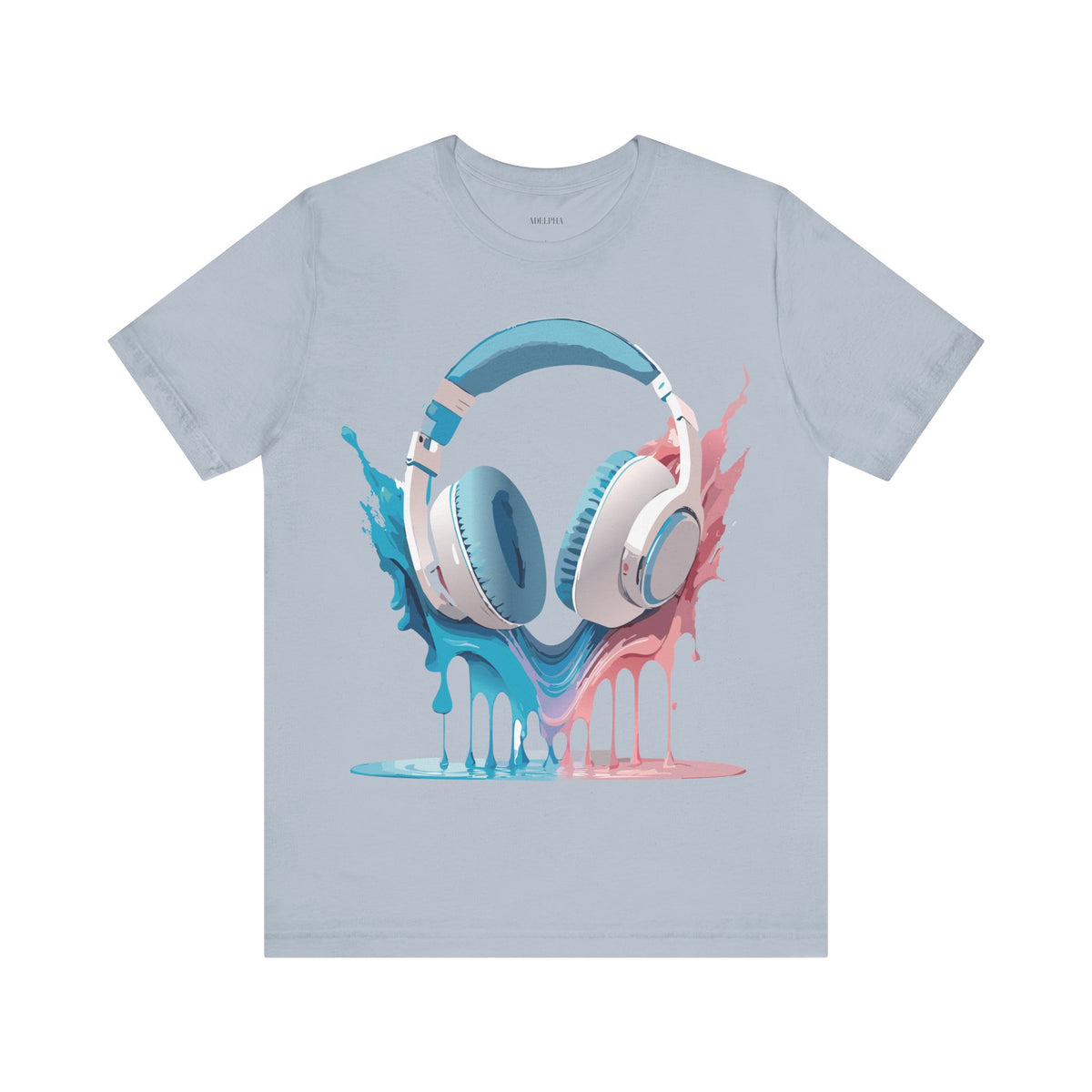 Music Graphic Unisex Cotton Bella+Canvas Tee with Art Design m159