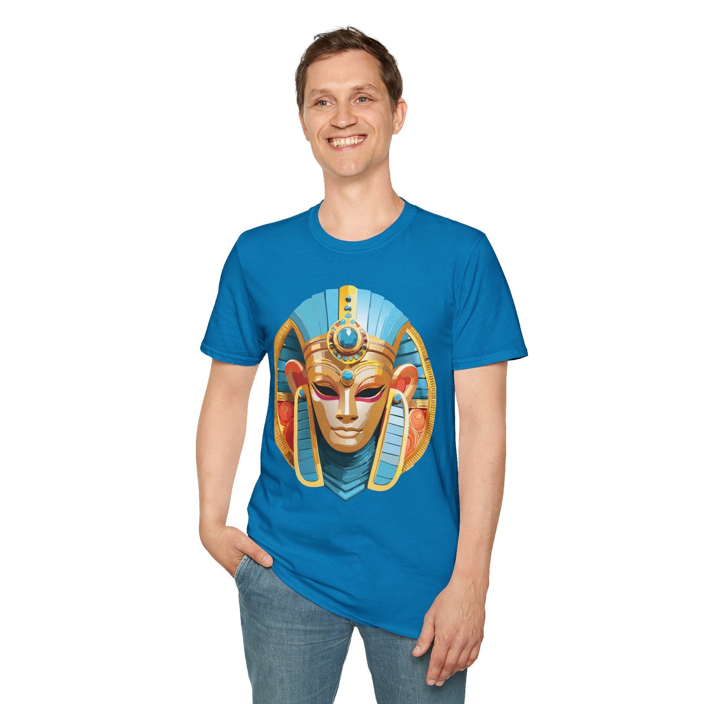 Mask Graphic Unisex Cotton Masquerade Design Artwork Tee 17
