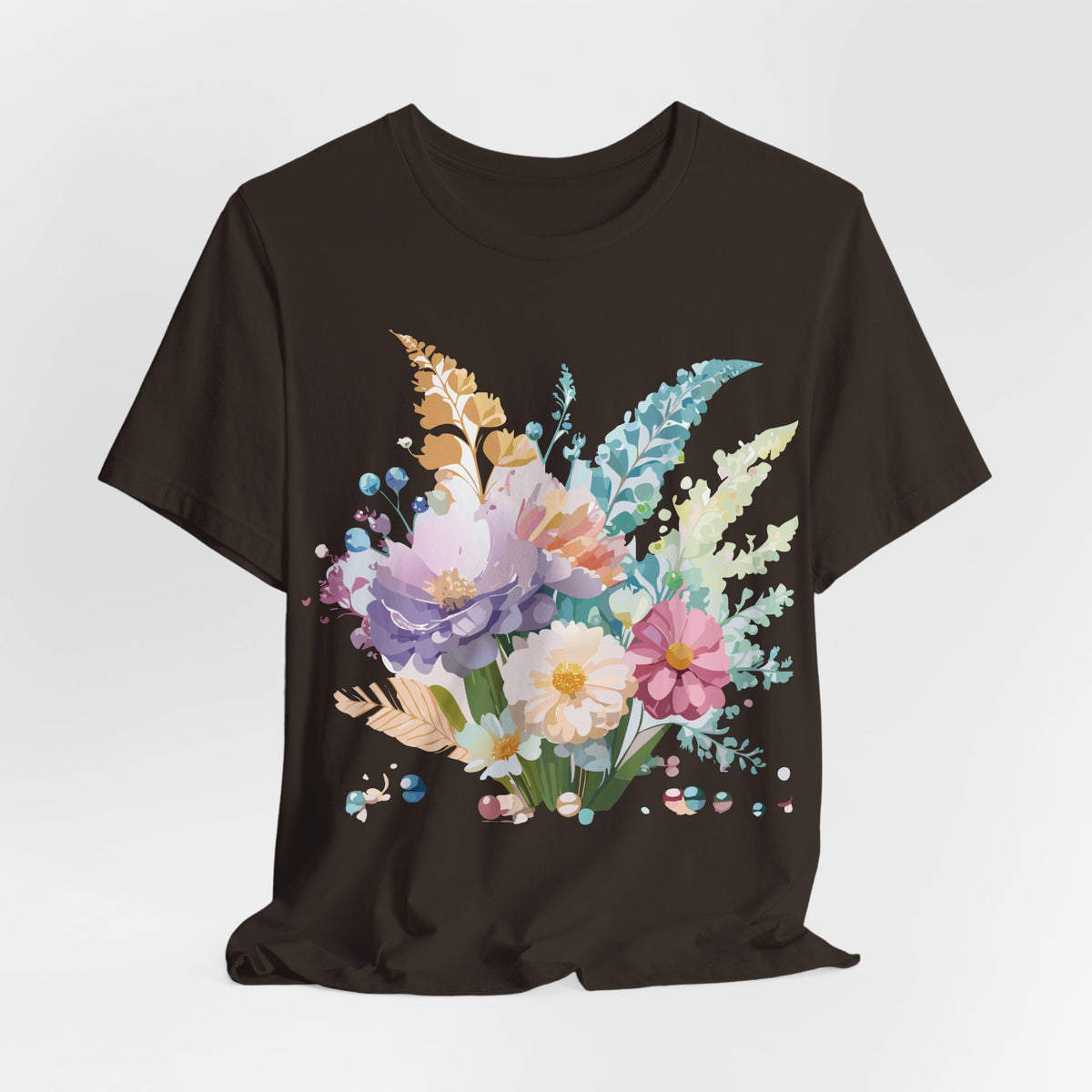 Floral Graphic Tee Shirt - Bella+Canvas Unisex 100 Cotton 10