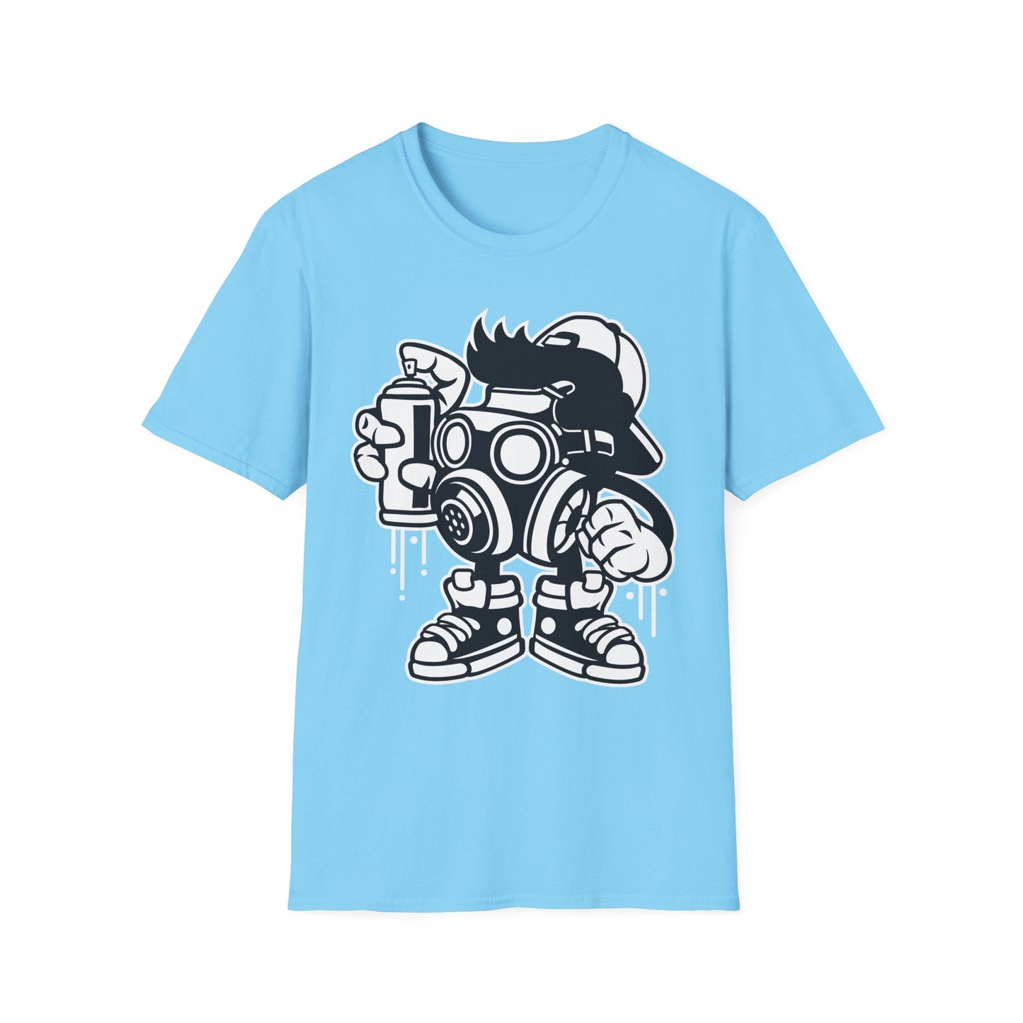 Cartoon T Shirt Unisex Animation Tee Funny Art Design Gildan Softstyle 64000 Ring Spun Cotton